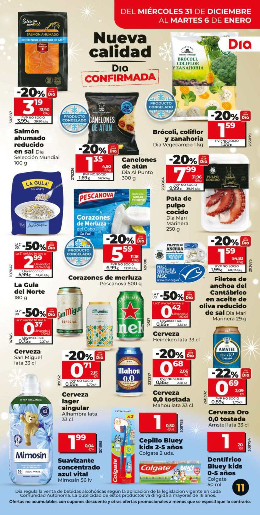 Ofertas de Dia España de 31 diciembre a 6 enero 2026 Nova qualitat Ofertas