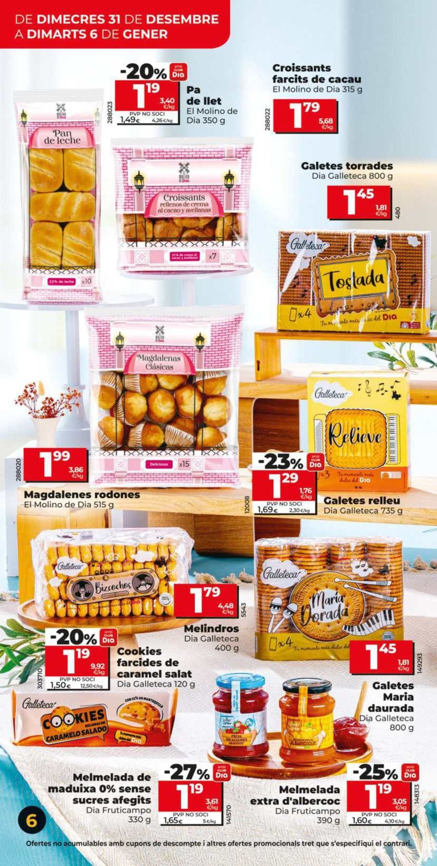 Ofertas de Dia España de 31 diciembre a 6 enero 2026 Estalvi en gran