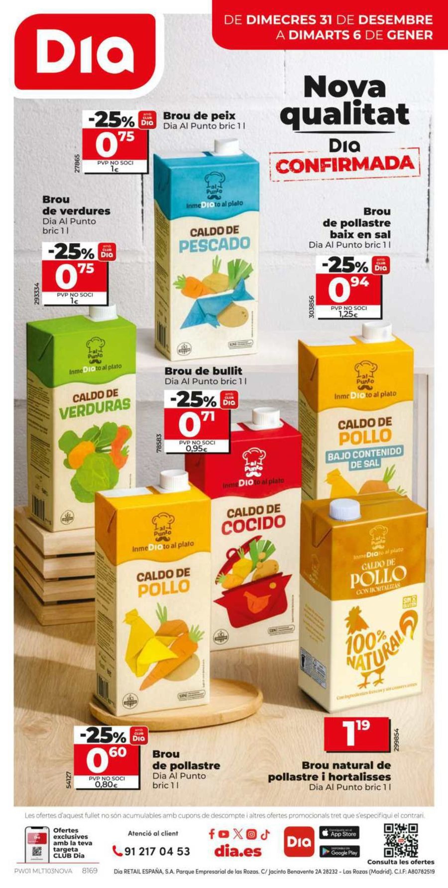 Ofertas de Dia España de 31 diciembre a 6 enero 2026 Estalvi en gran