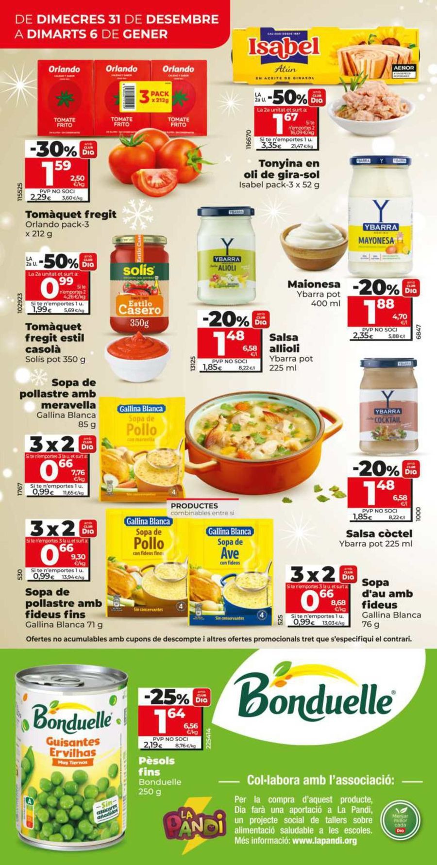 Ofertas de Dia España de 31 diciembre a 6 enero 2026 Estalvi en gran
