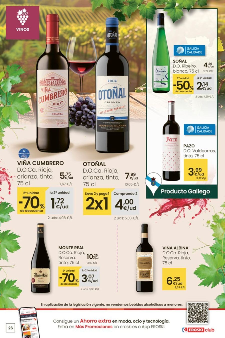 Ofertas de Eroski España de 5 a 13 enero 2026 Para un enero más ligero