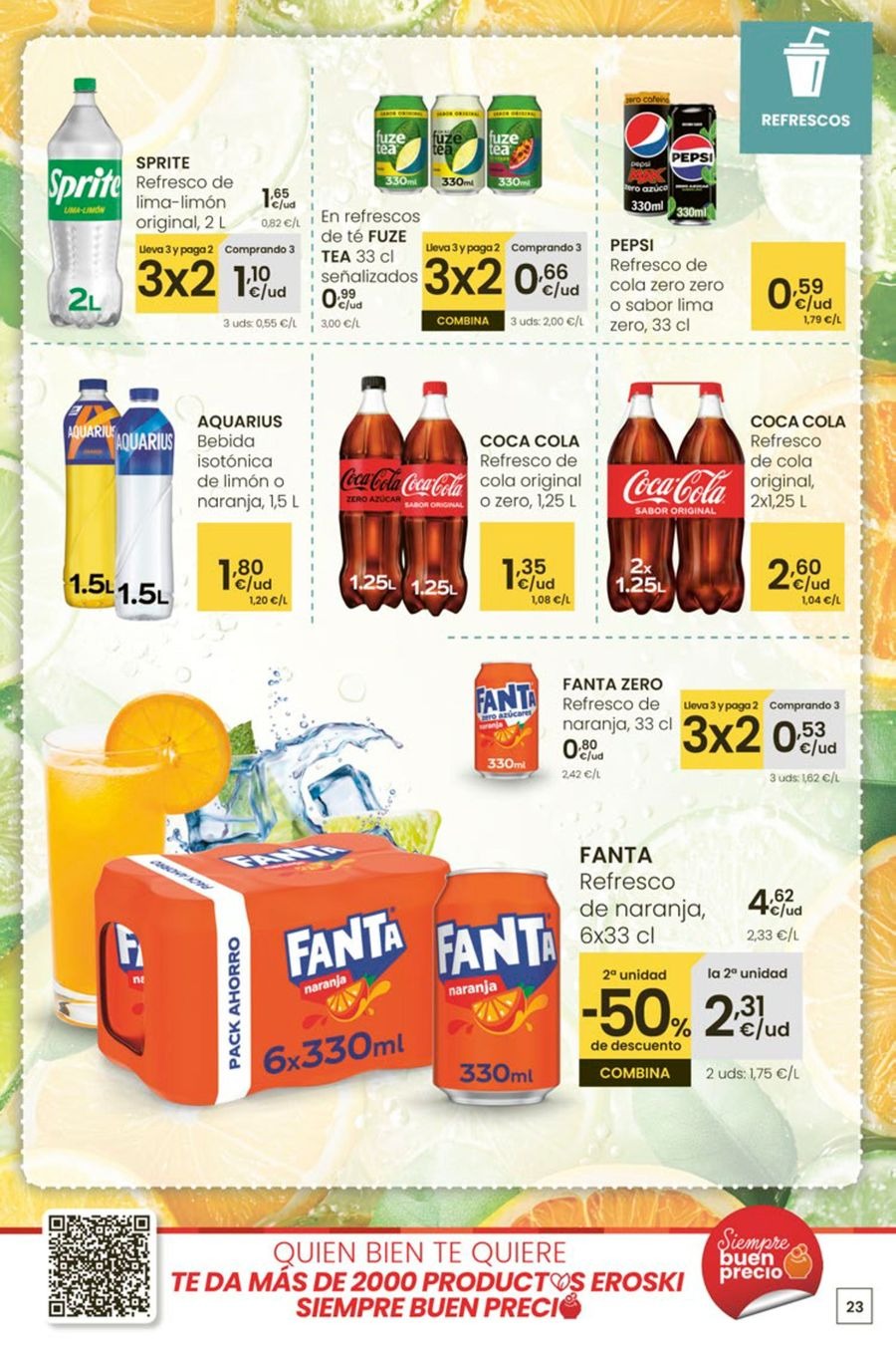 Ofertas de Eroski España de 5 a 13 enero 2026 Para un enero más ligero