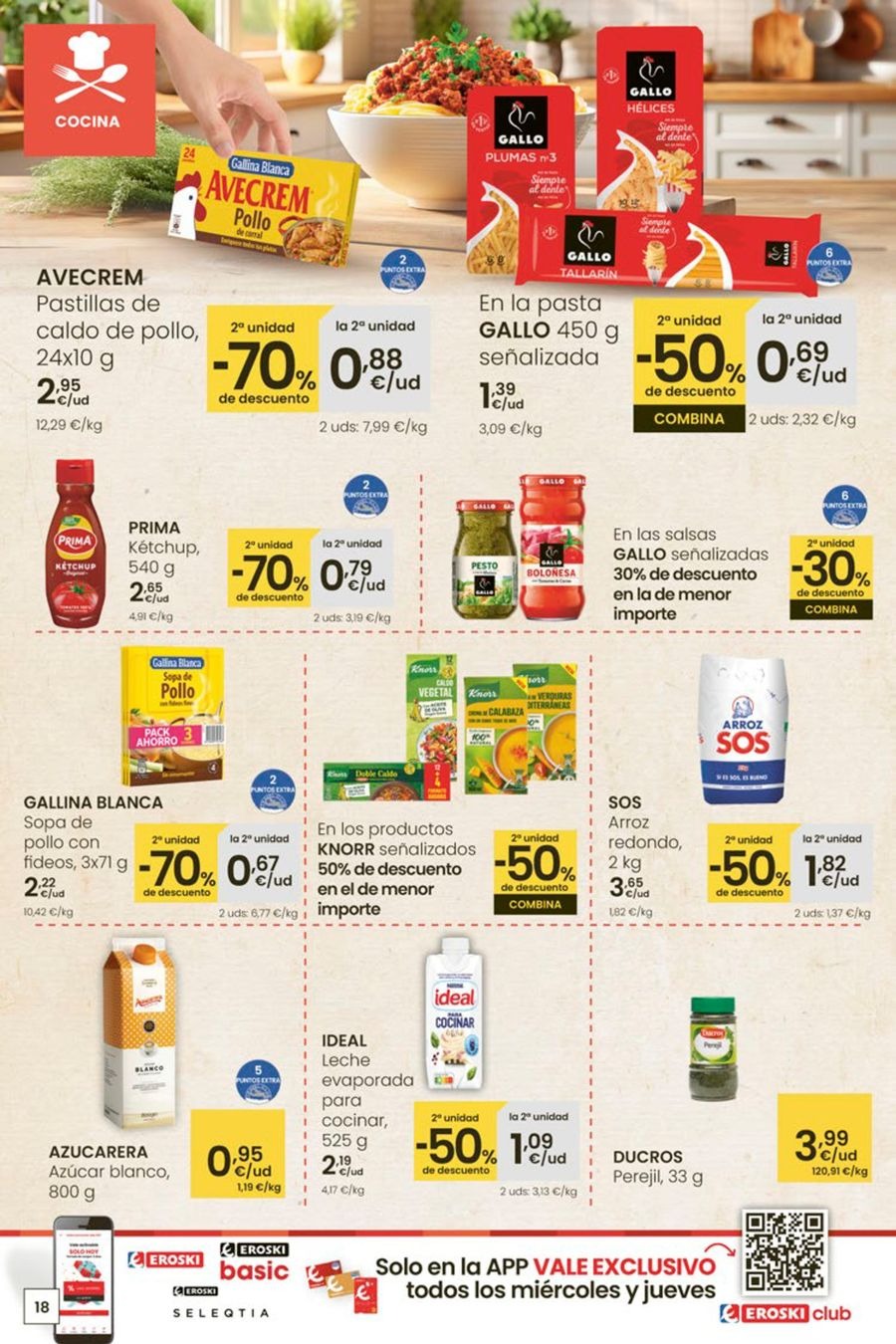 Ofertas de Eroski España de 5 a 13 enero 2026 Para un enero más ligero