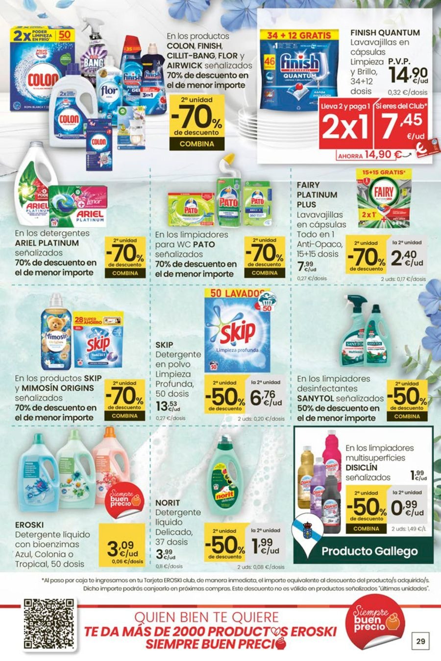 Ofertas de Eroski España de 5 a 13 enero 2026 Para un enero más ligero