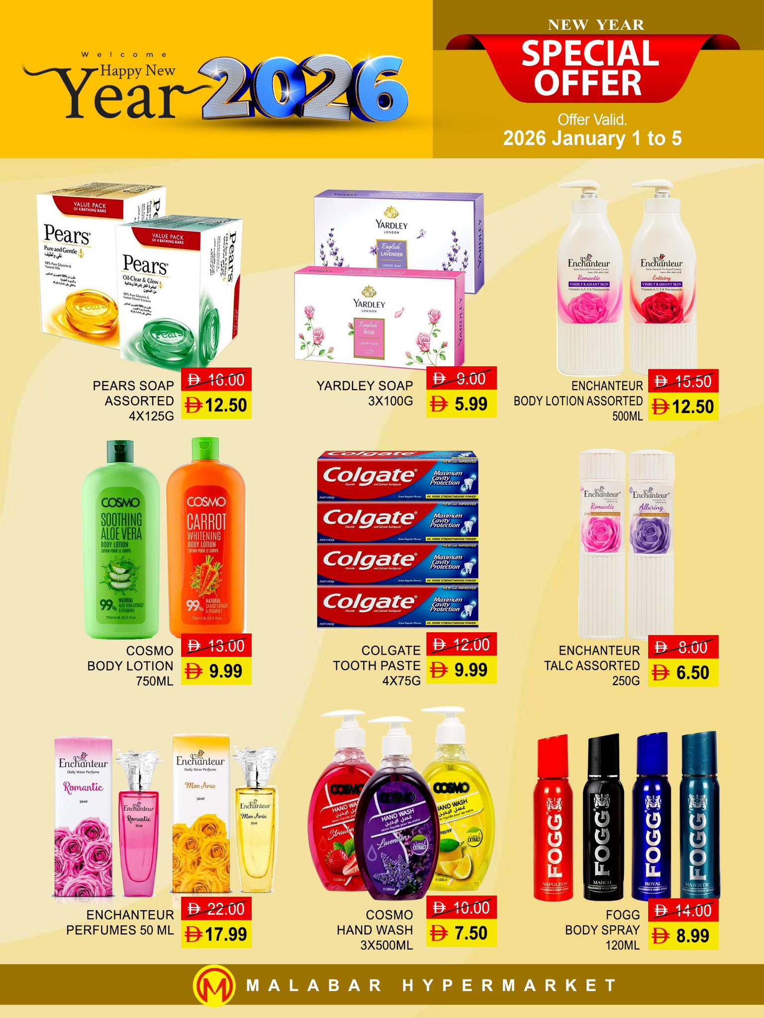 Malabar Hypermarket UAE Offers from 1 to 5 January 2026 Happy New Year offers