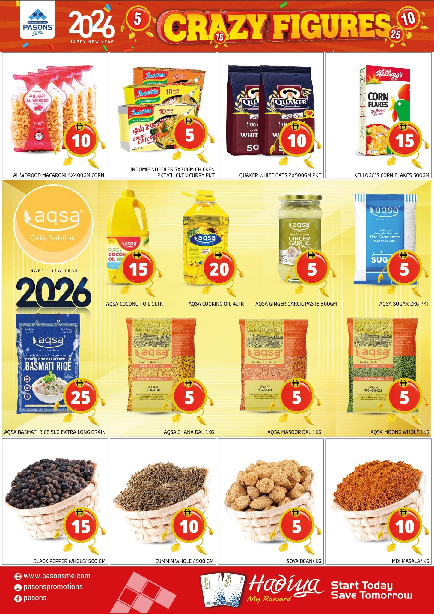 Offres supermarché Pasons  Dubai  de 2 à 4 janvier Offres de Prix Dingues