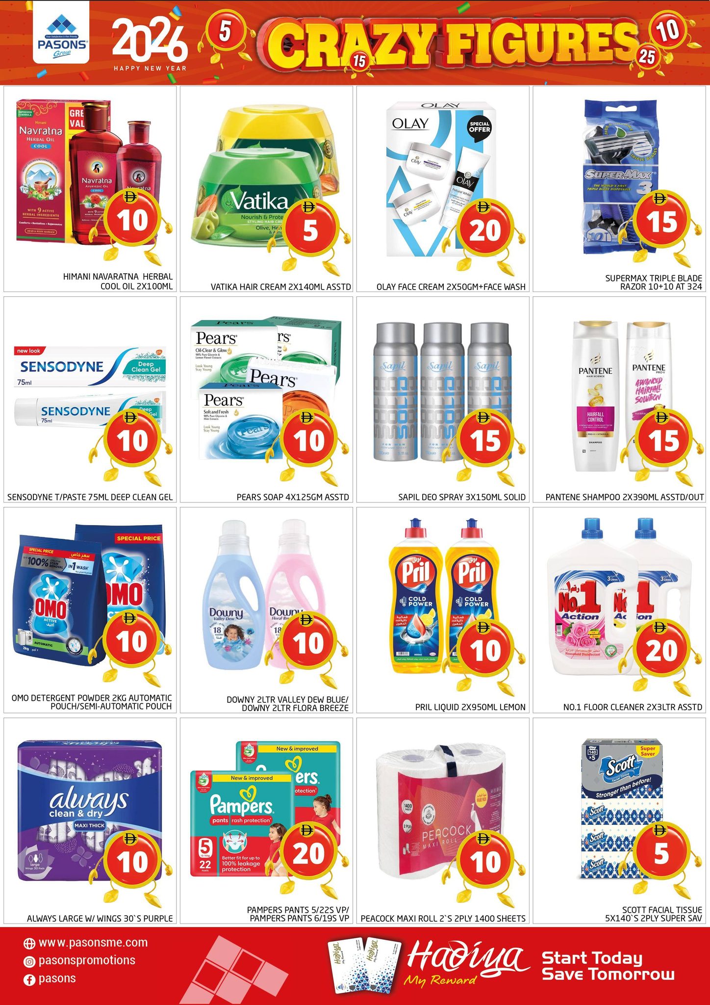 Offres supermarché Pasons  Dubai  de 2 à 4 janvier Offres de Prix Dingues