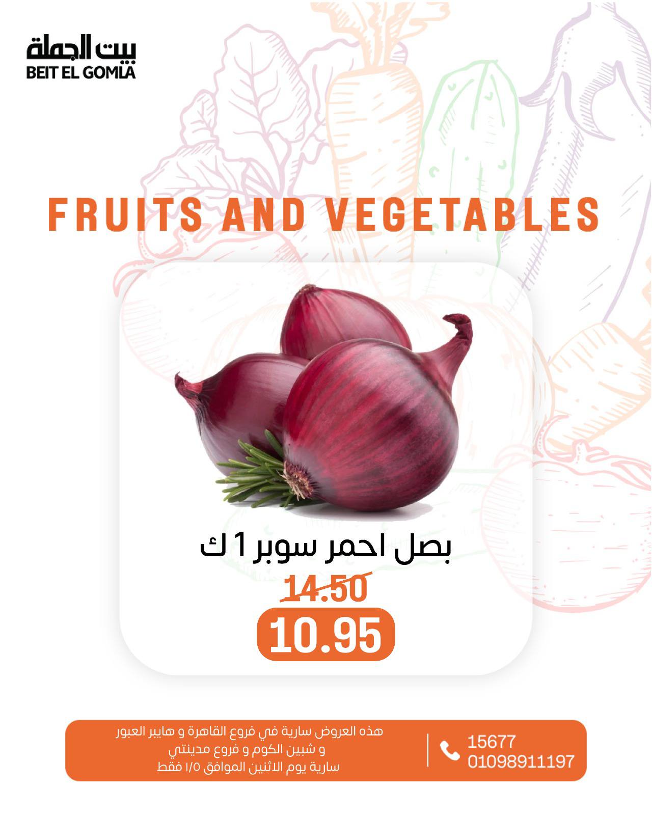 عروض بيت الجملة مصر الاثنين 5 يناير 2026 عروض الخضار والفاكهة