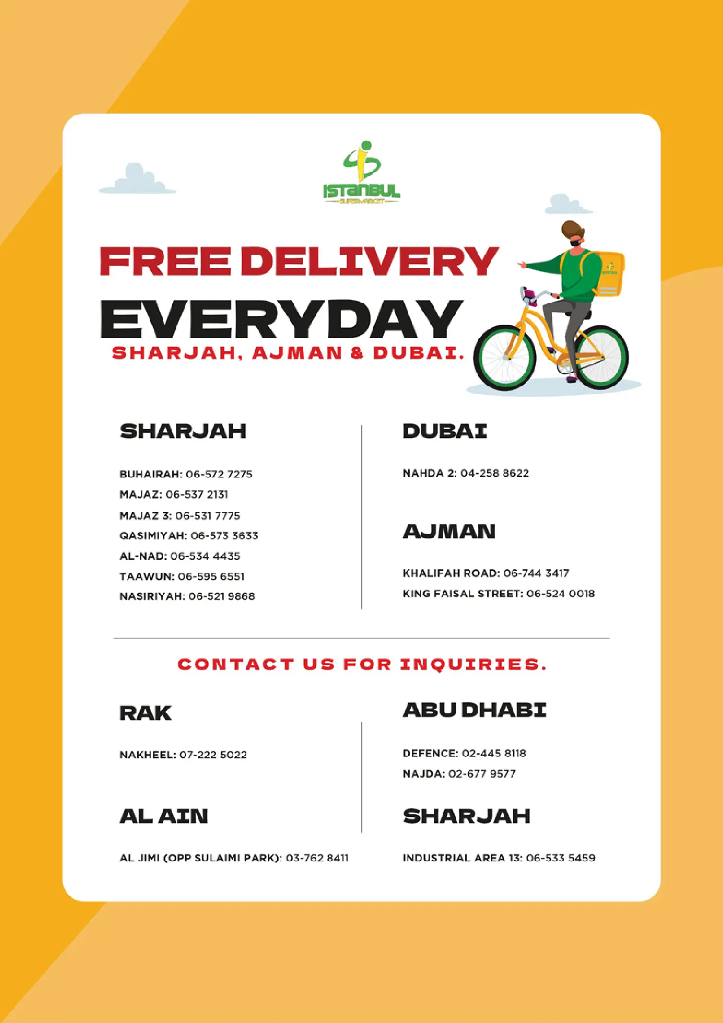 Ofertas de supermercado Istanbul Emiratos Árabes Unidos de 6 a 7 enero 2026 Ofertas de mitad de semana