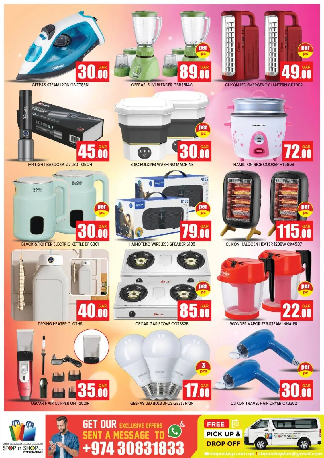 Page 11 dans Offres exceptionnelles chez STOP N SHOP Qatar