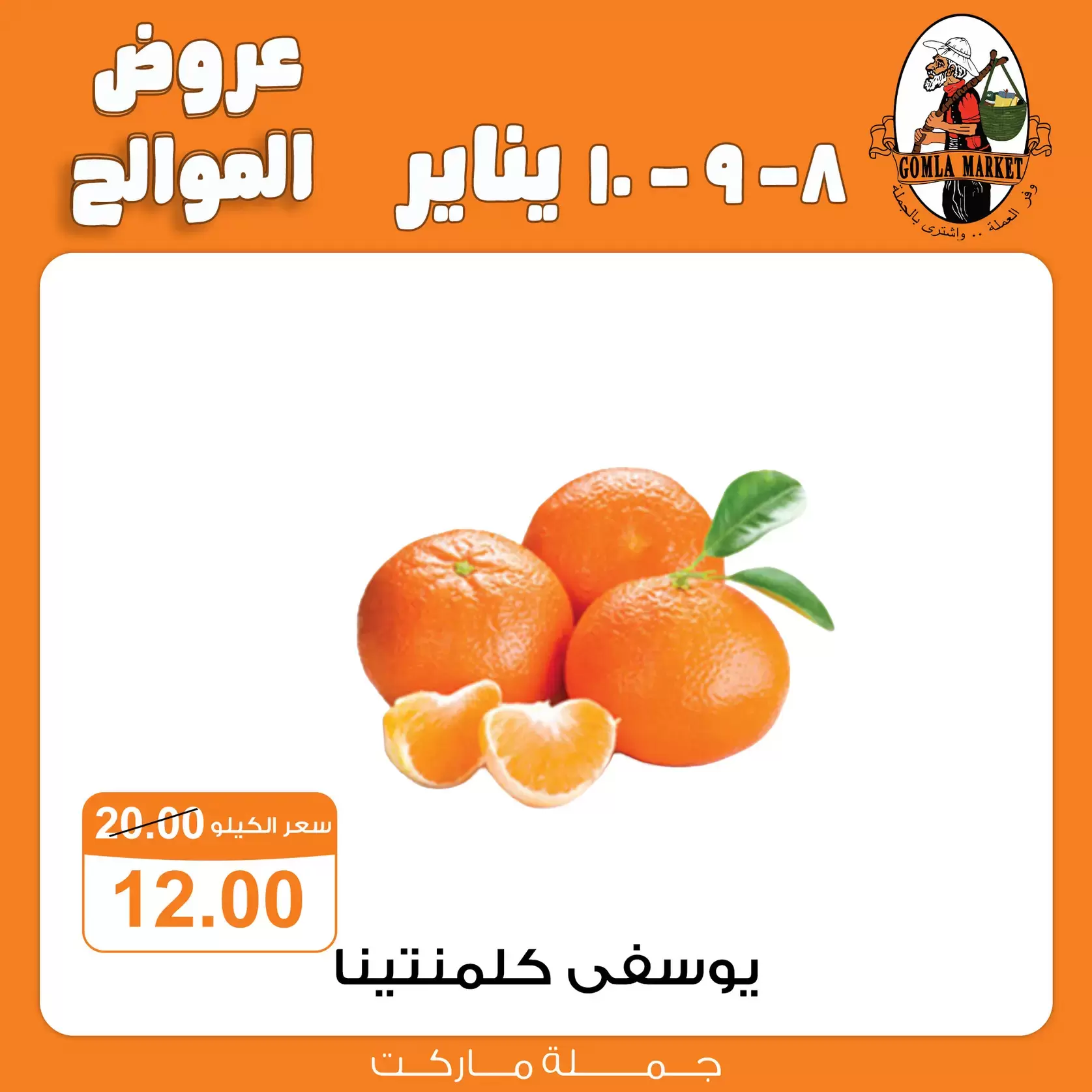 عروض جملة ماركت مصر من 8 حتى 10 يناير 2026 عروض الموالح