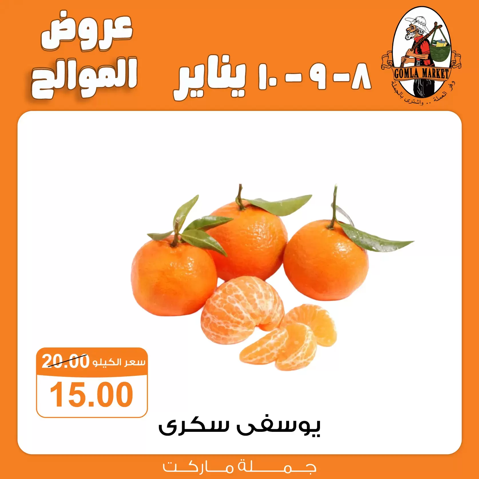 عروض جملة ماركت مصر من 8 حتى 10 يناير 2026 عروض الموالح