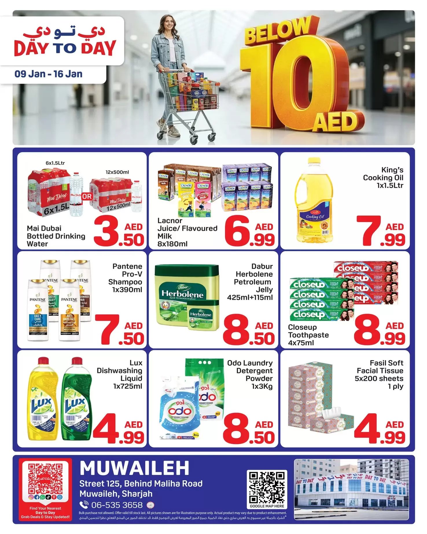 Day to Day  Sharjah  Offers from 9 to 16 January Less Than 10 Dirhams