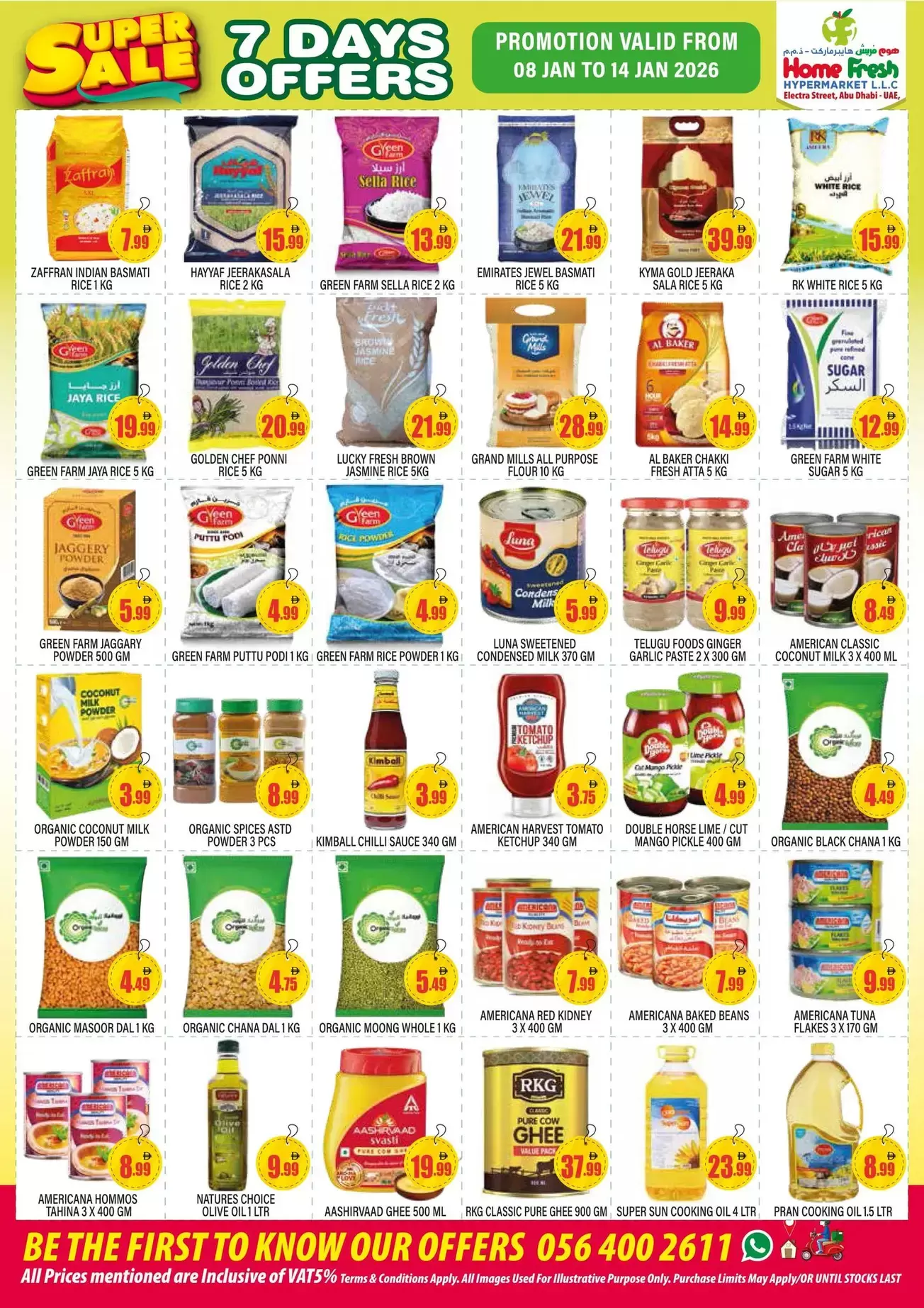Home Fresh supermarket  Abu Dhabi  Offers from 8 to 14 January Super Sale