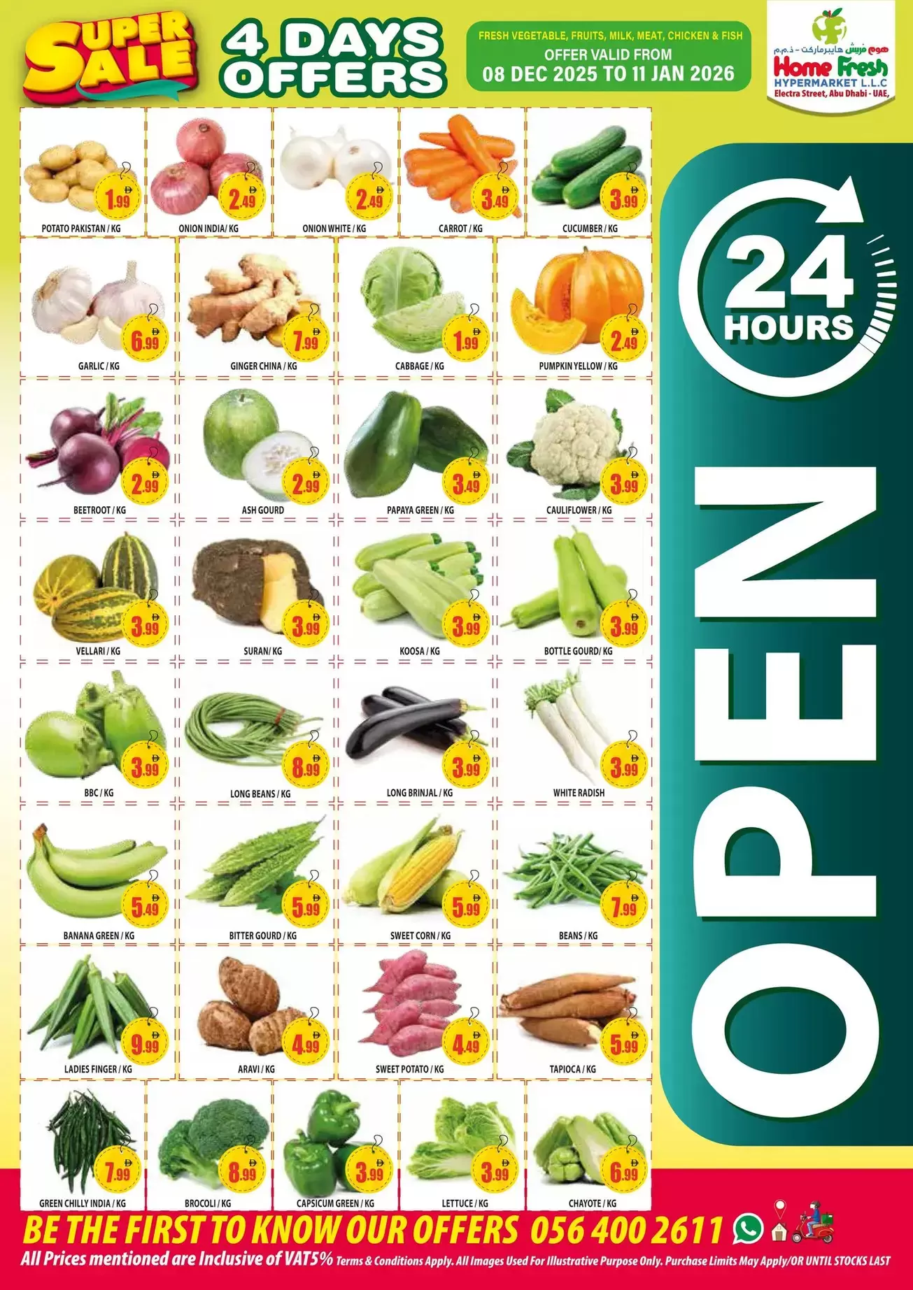 Home Fresh supermarket  Abu Dhabi  Offers from 8 to 14 January Super Sale