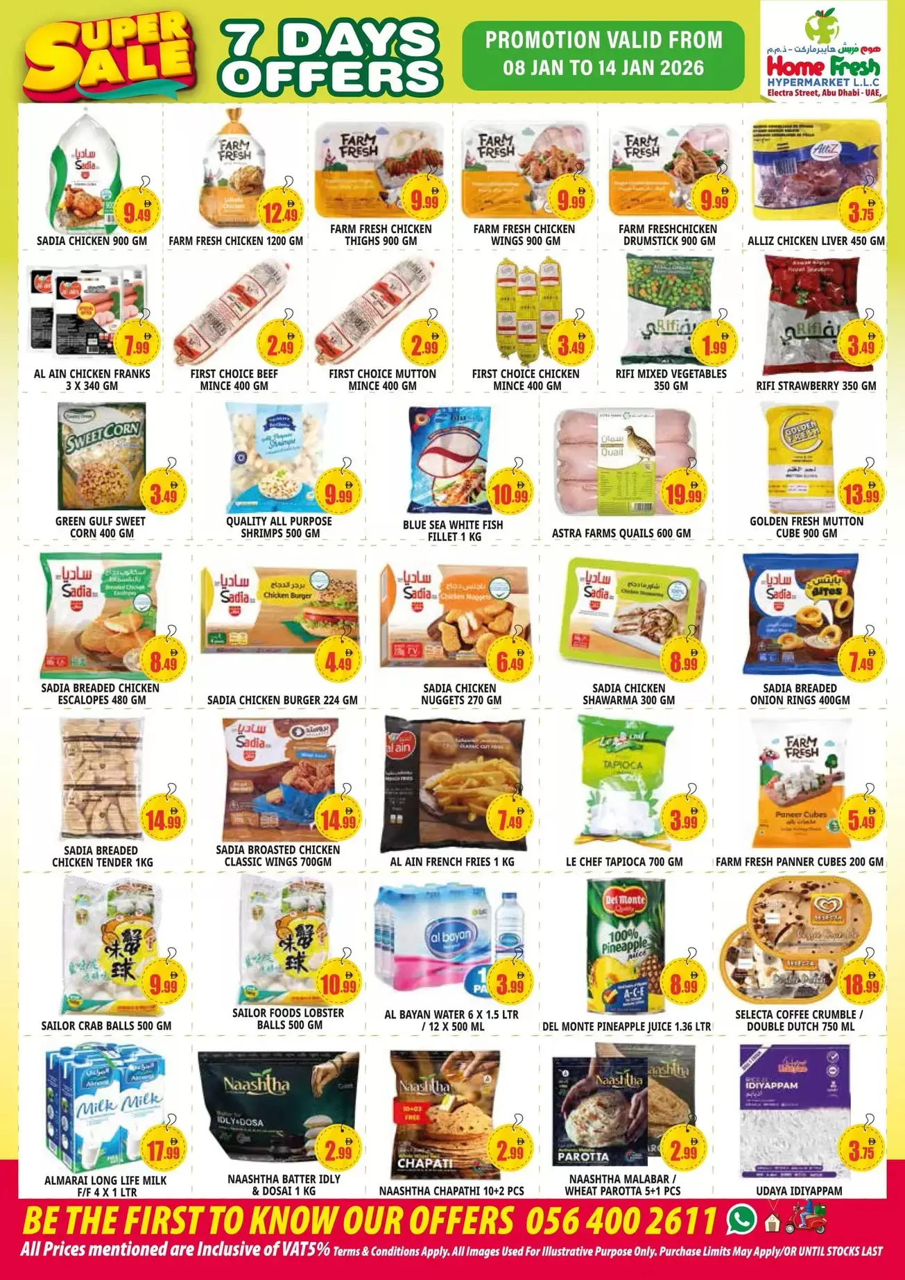 Home Fresh supermarket  Abu Dhabi  Offers from 8 to 14 January Super Sale