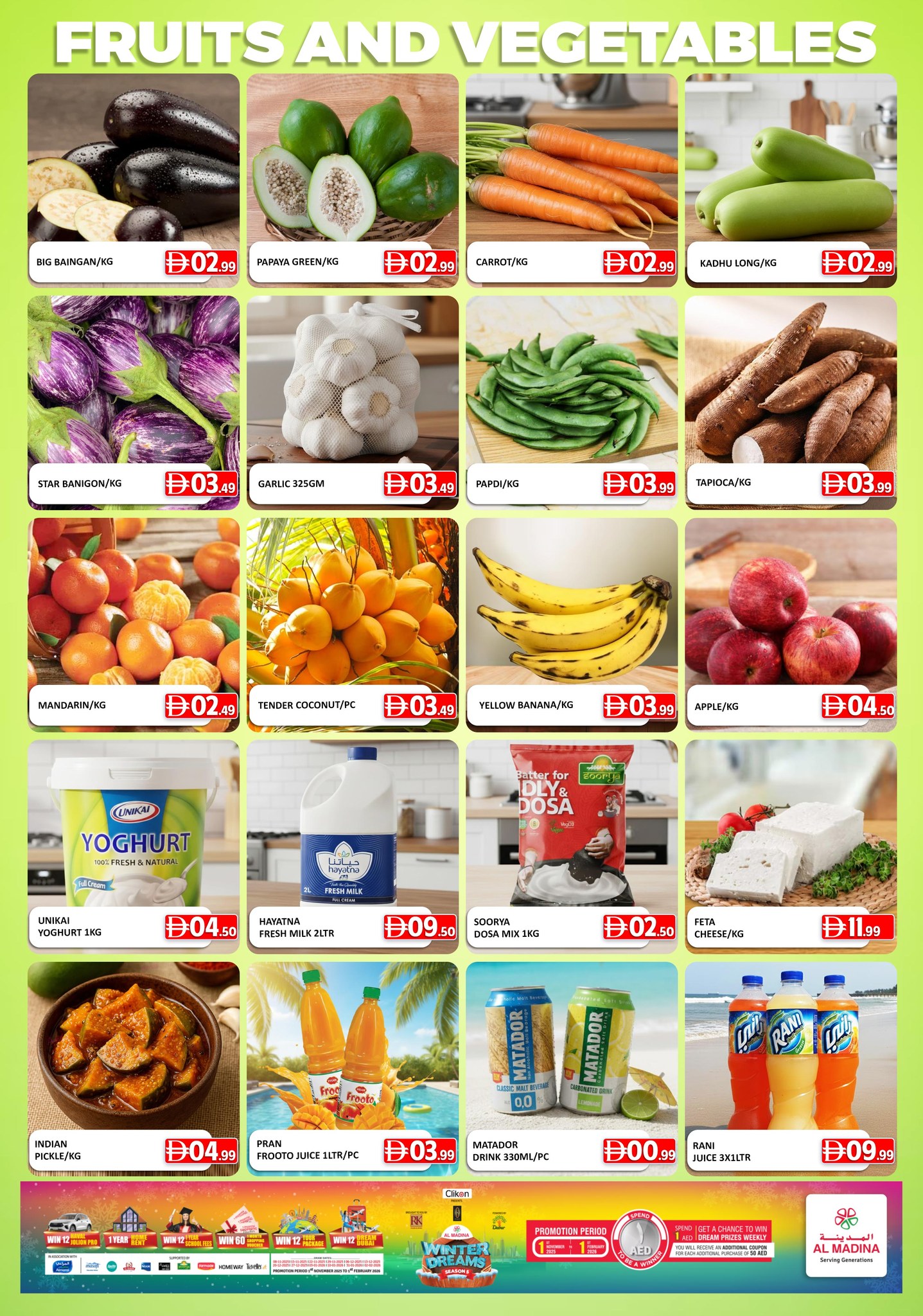Al Madina Hypermarket UAE Offers from 9 to 11 January 2026 Winter Deals