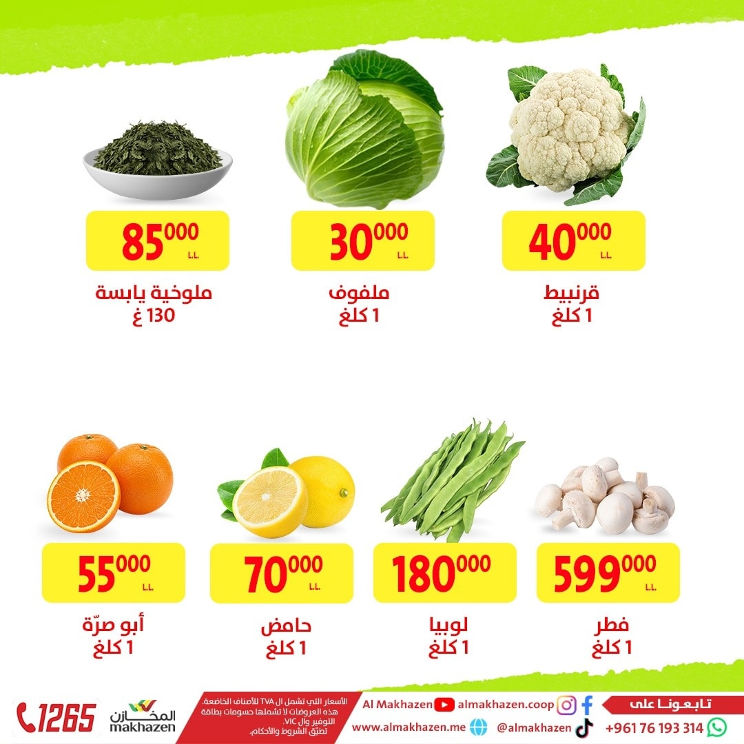 عروض المخازن لبنان الأحد 11 يناير 2026 عروضات الويك إند