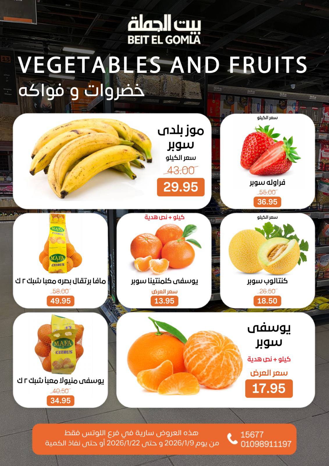 عروض بيت الجملة  مدينه نصر  من 9 حتى 22 يناير 2026 عروض الإفتتاح