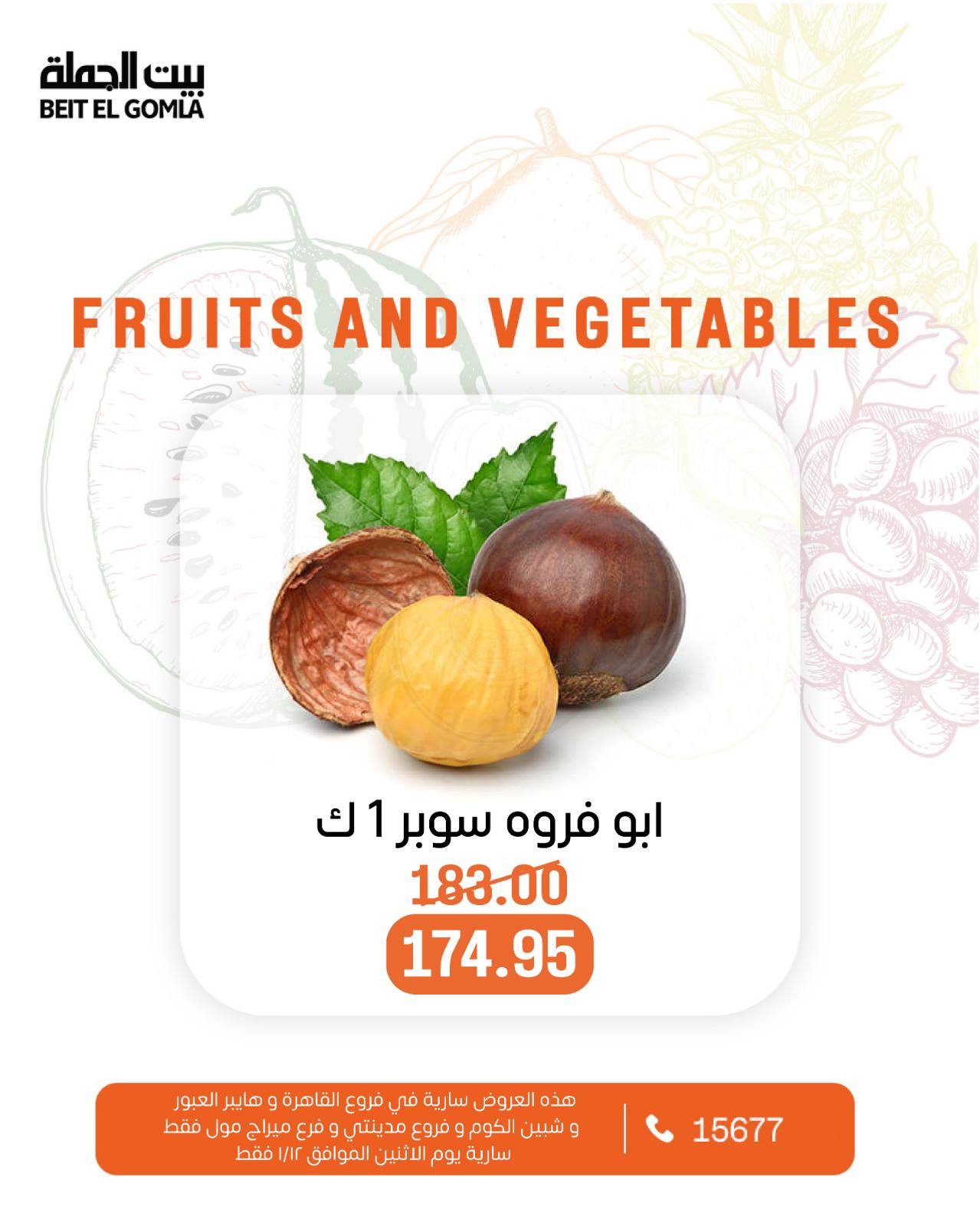 عروض بيت الجملة مصر الاثنين 12 يناير 2026 عروض الخضار والفاكهة