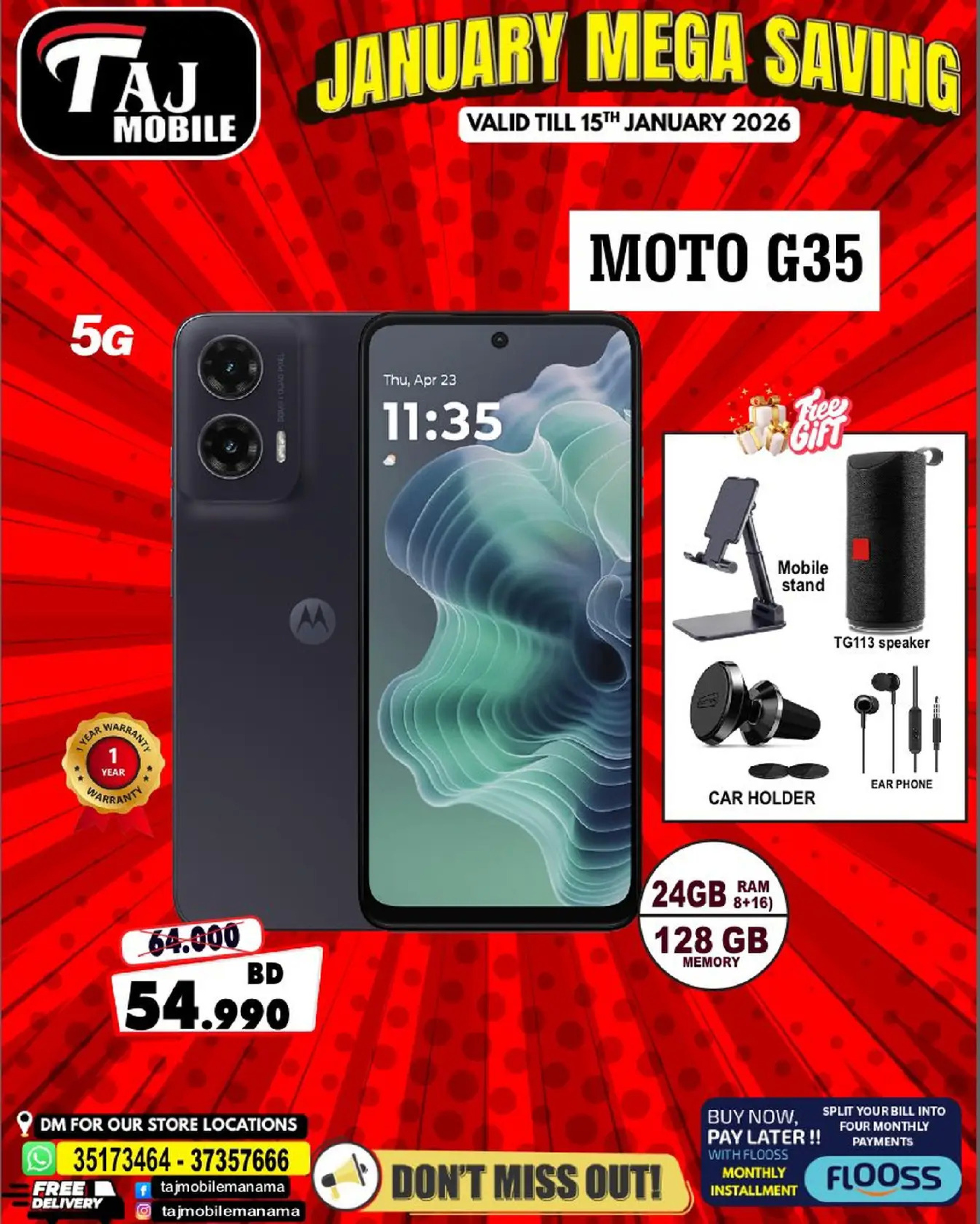 Taj Mobiles Bahrain Offers from 9 to 15 January 2026 January Savings