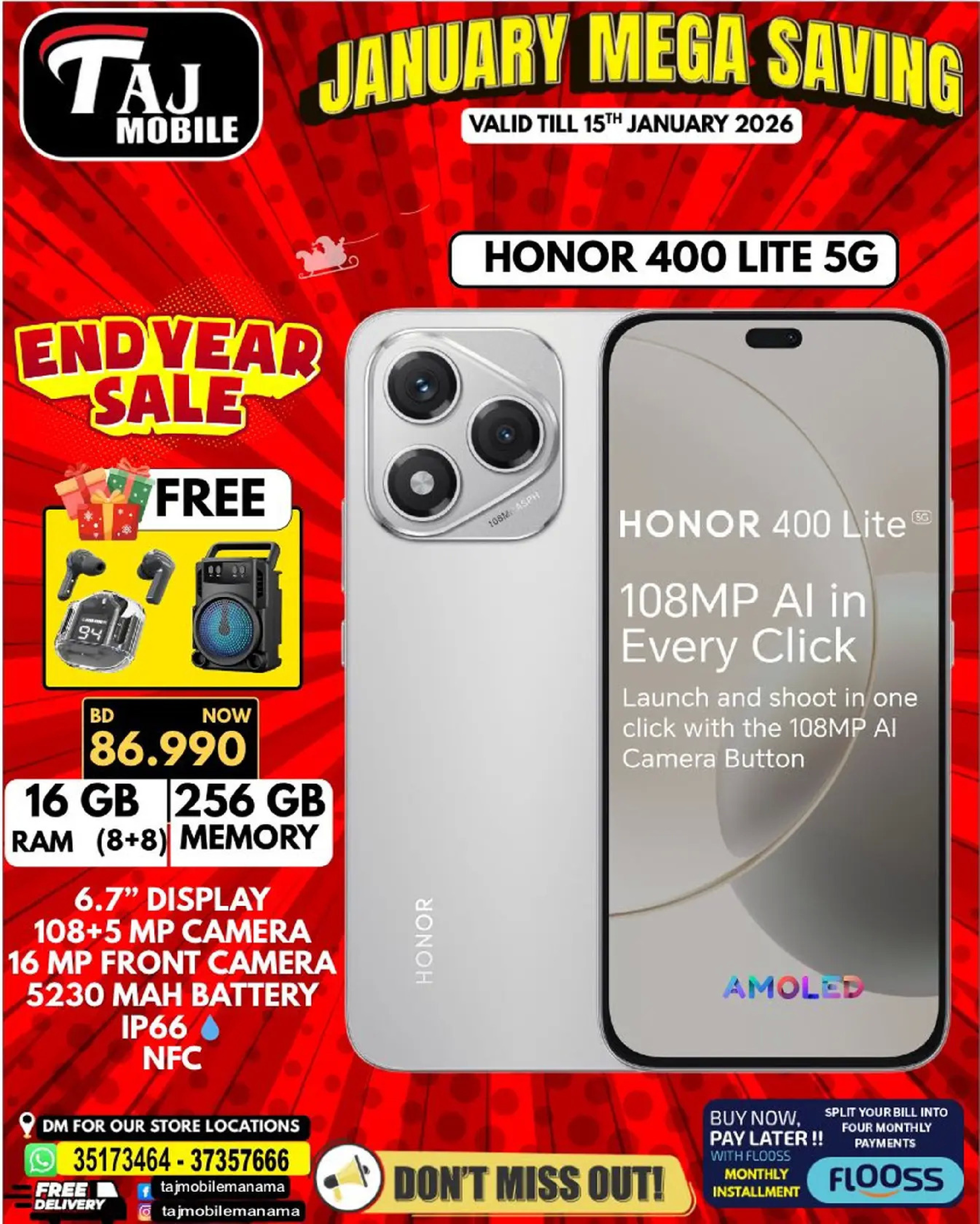 Taj Mobiles Bahrain Offers from 9 to 15 January 2026 January Savings