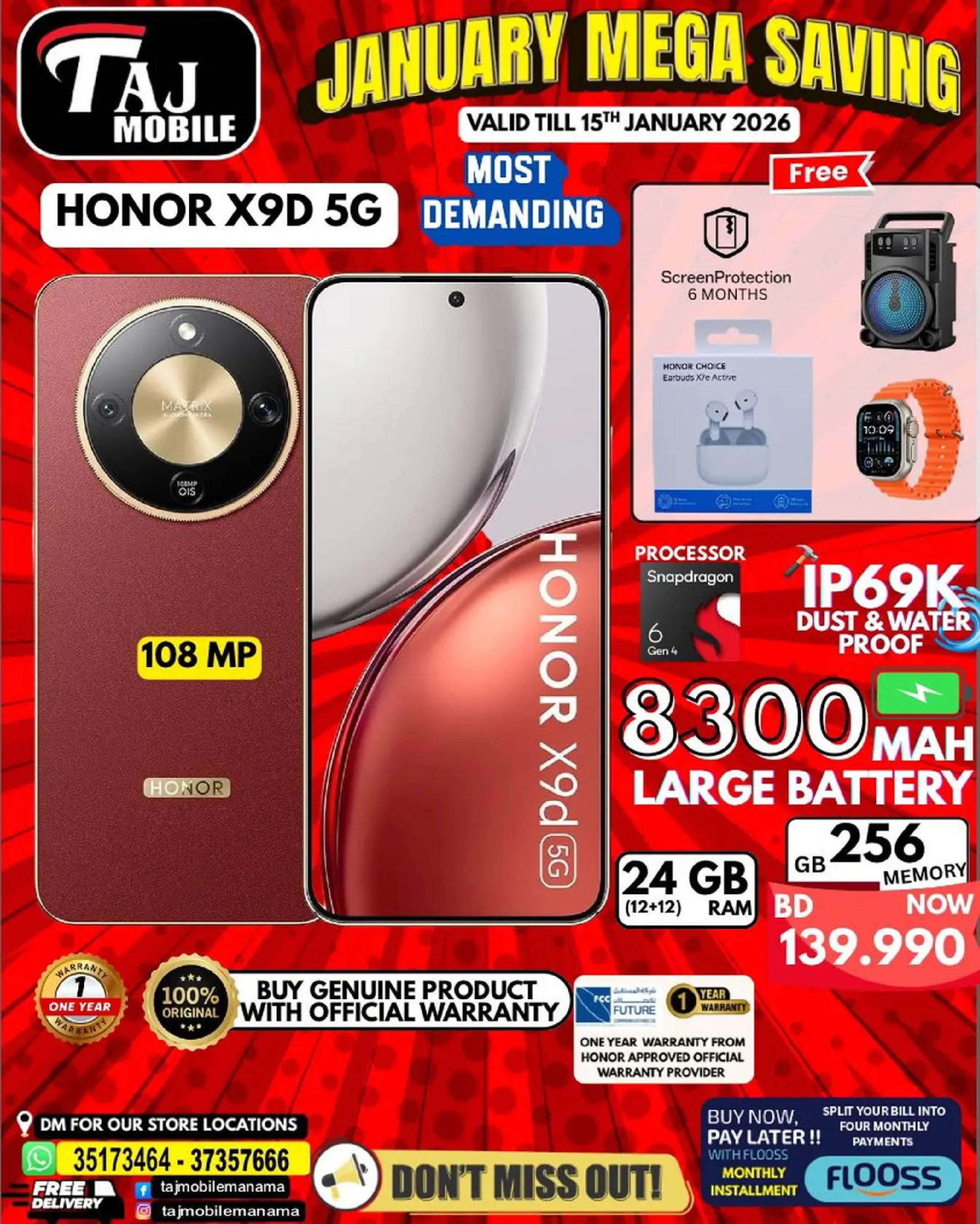 Taj Mobiles Bahrain Offers from 9 to 15 January 2026 January Savings