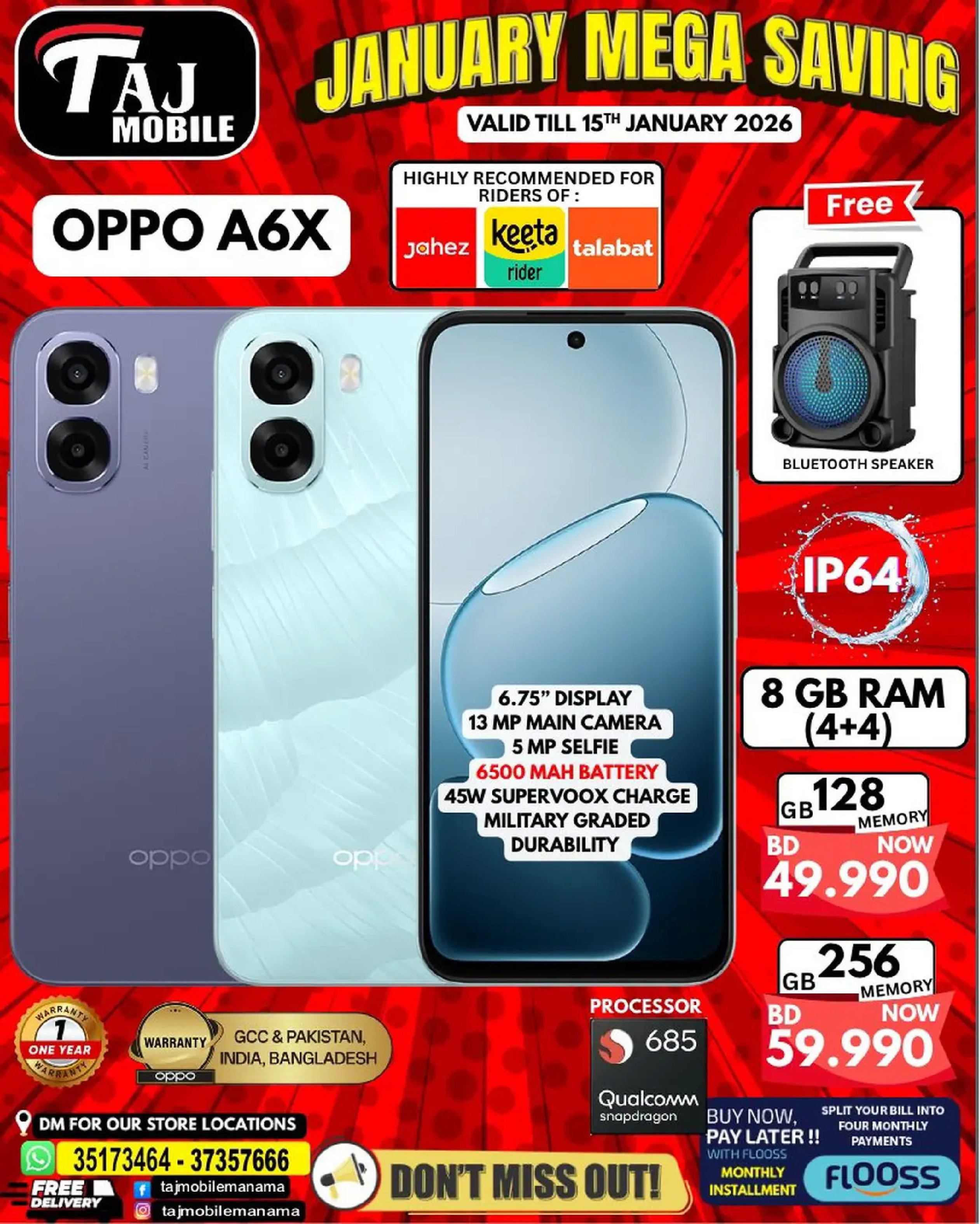 Taj Mobiles Bahrain Offers from 9 to 15 January 2026 January Savings