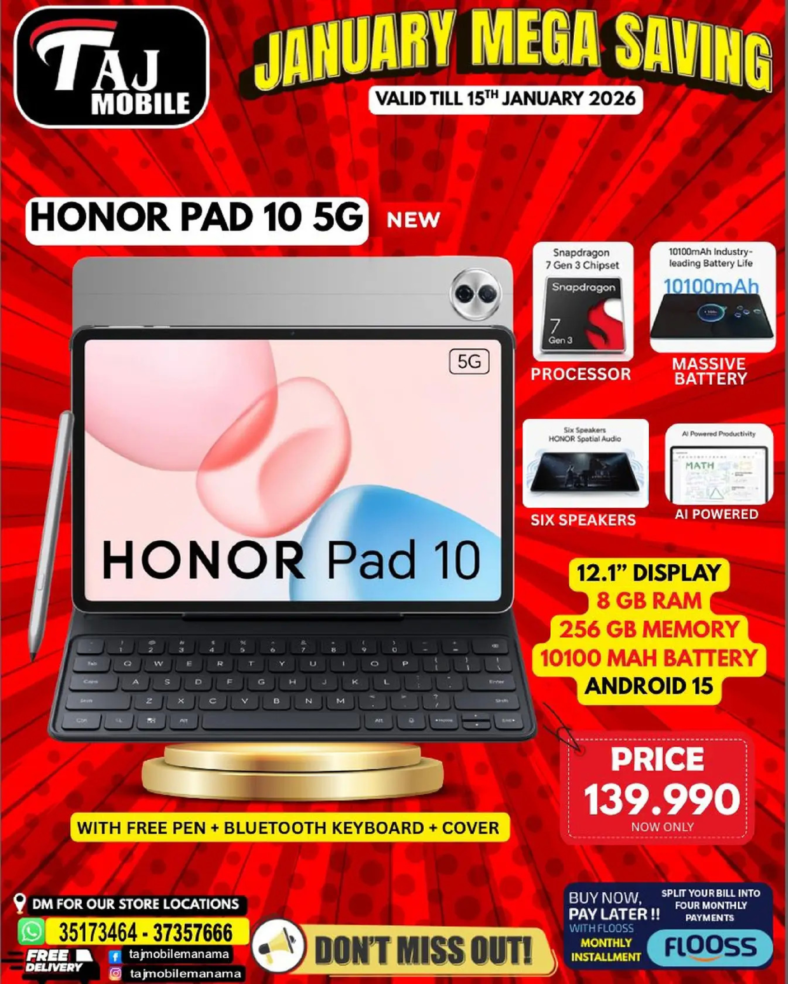 Taj Mobiles Bahrain Offers from 9 to 15 January 2026 January Savings