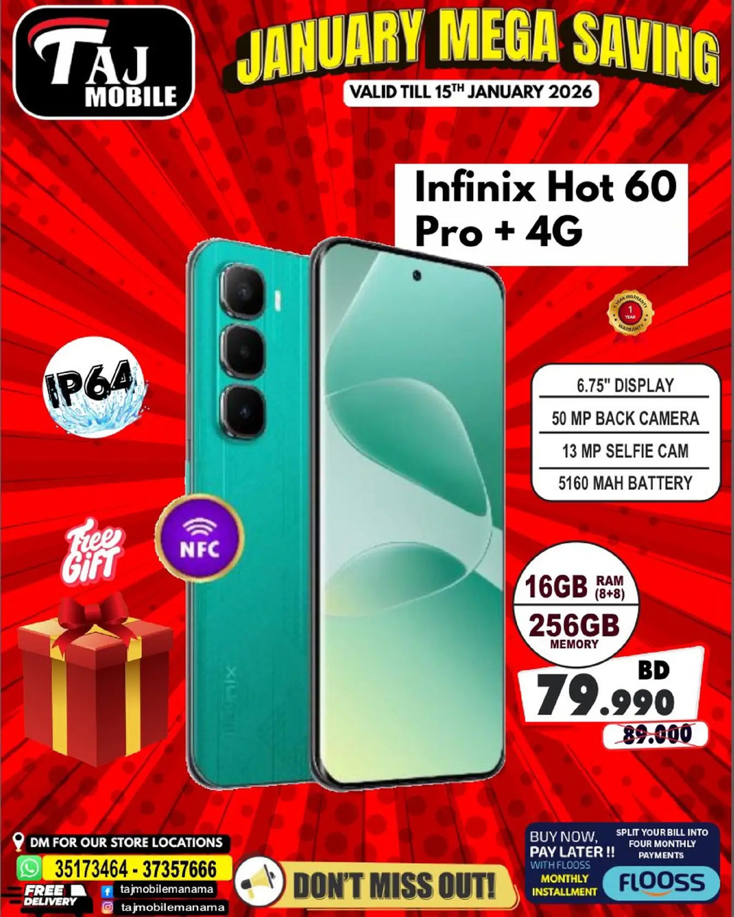 Taj Mobiles Bahrain Offers from 9 to 15 January 2026 January Savings