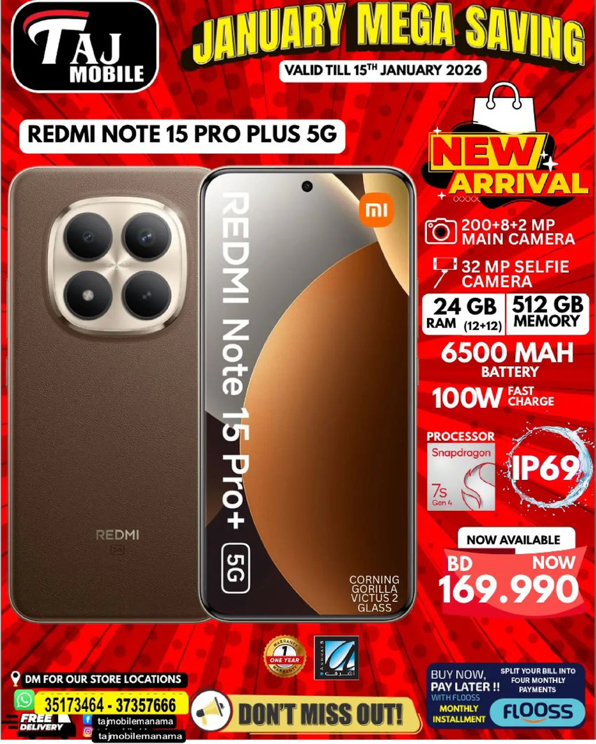 Taj Mobiles Bahrain Offers from 9 to 15 January 2026 January Savings