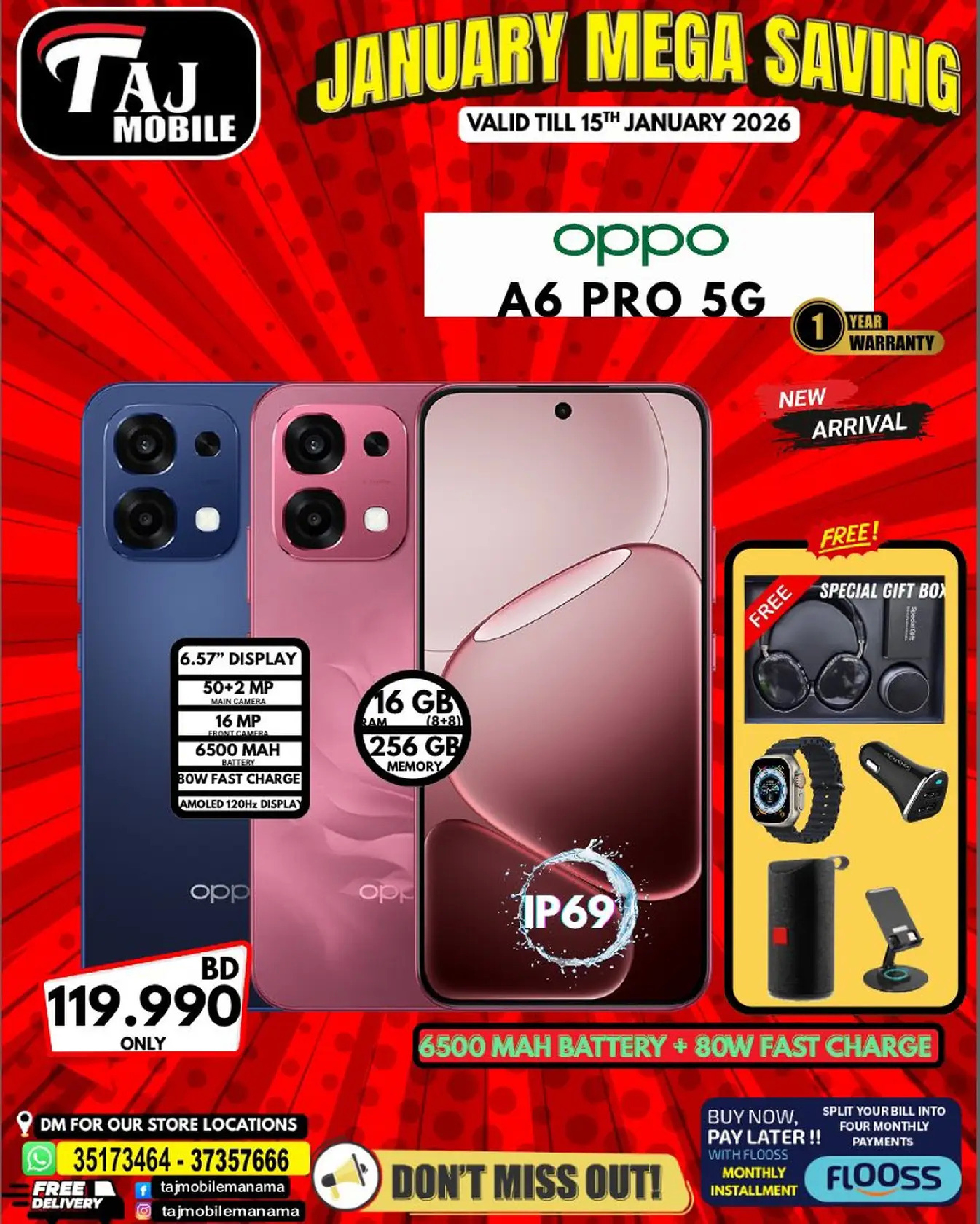 Taj Mobiles Bahrain Offers from 9 to 15 January 2026 January Savings