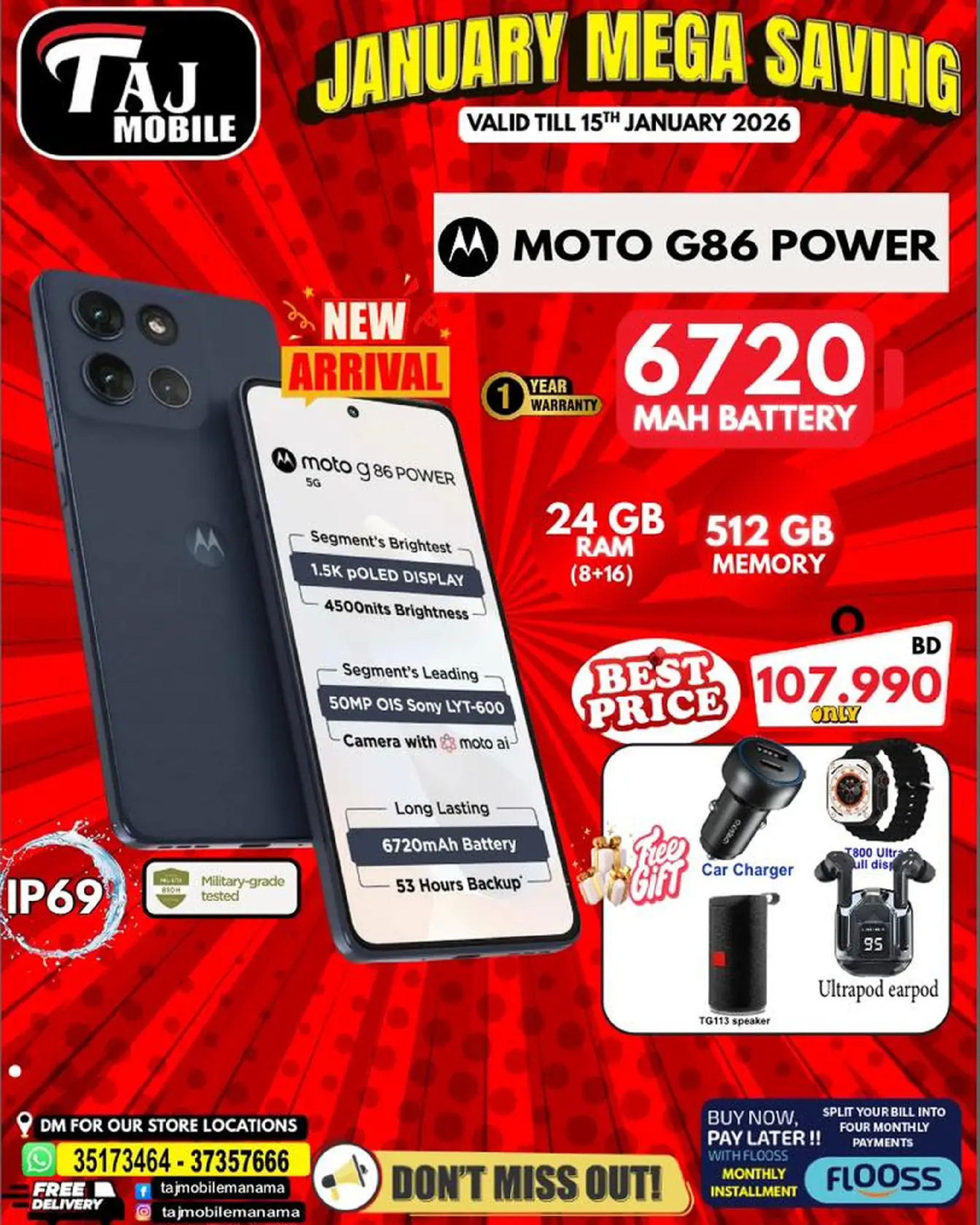 Taj Mobiles Bahrain Offers from 9 to 15 January 2026 January Savings