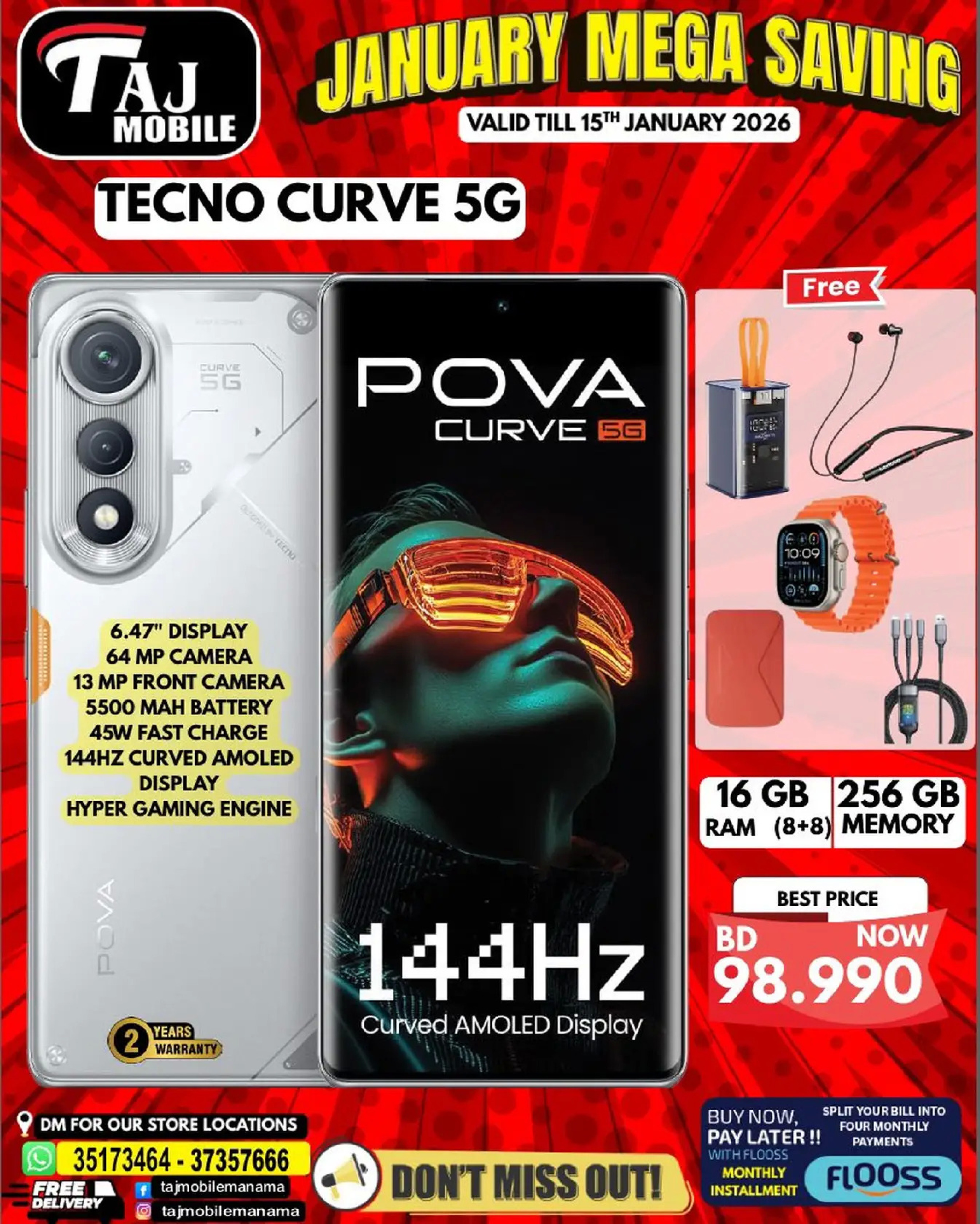 Taj Mobiles Bahrain Offers from 9 to 15 January 2026 January Savings