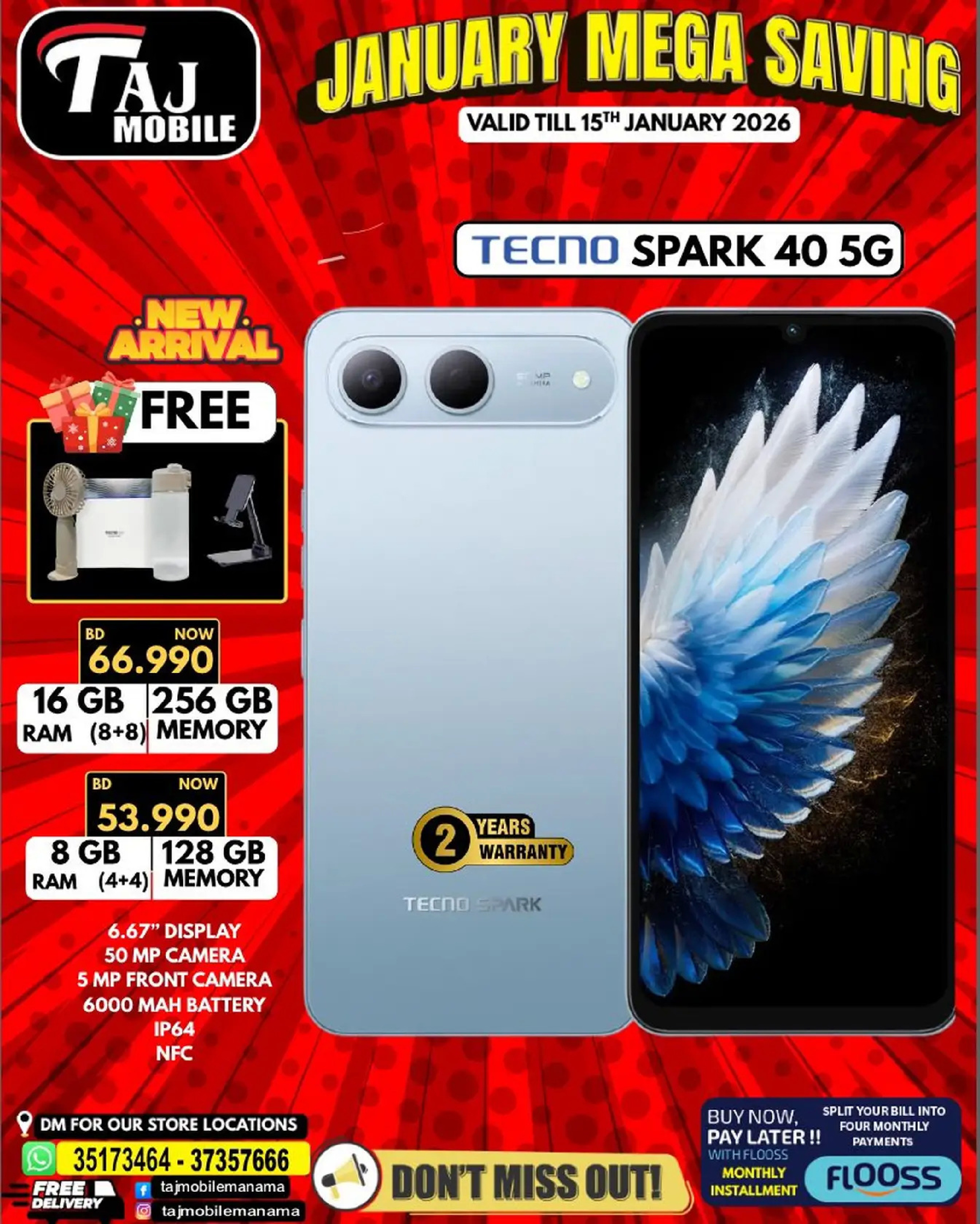 Taj Mobiles Bahrain Offers from 9 to 15 January 2026 January Savings