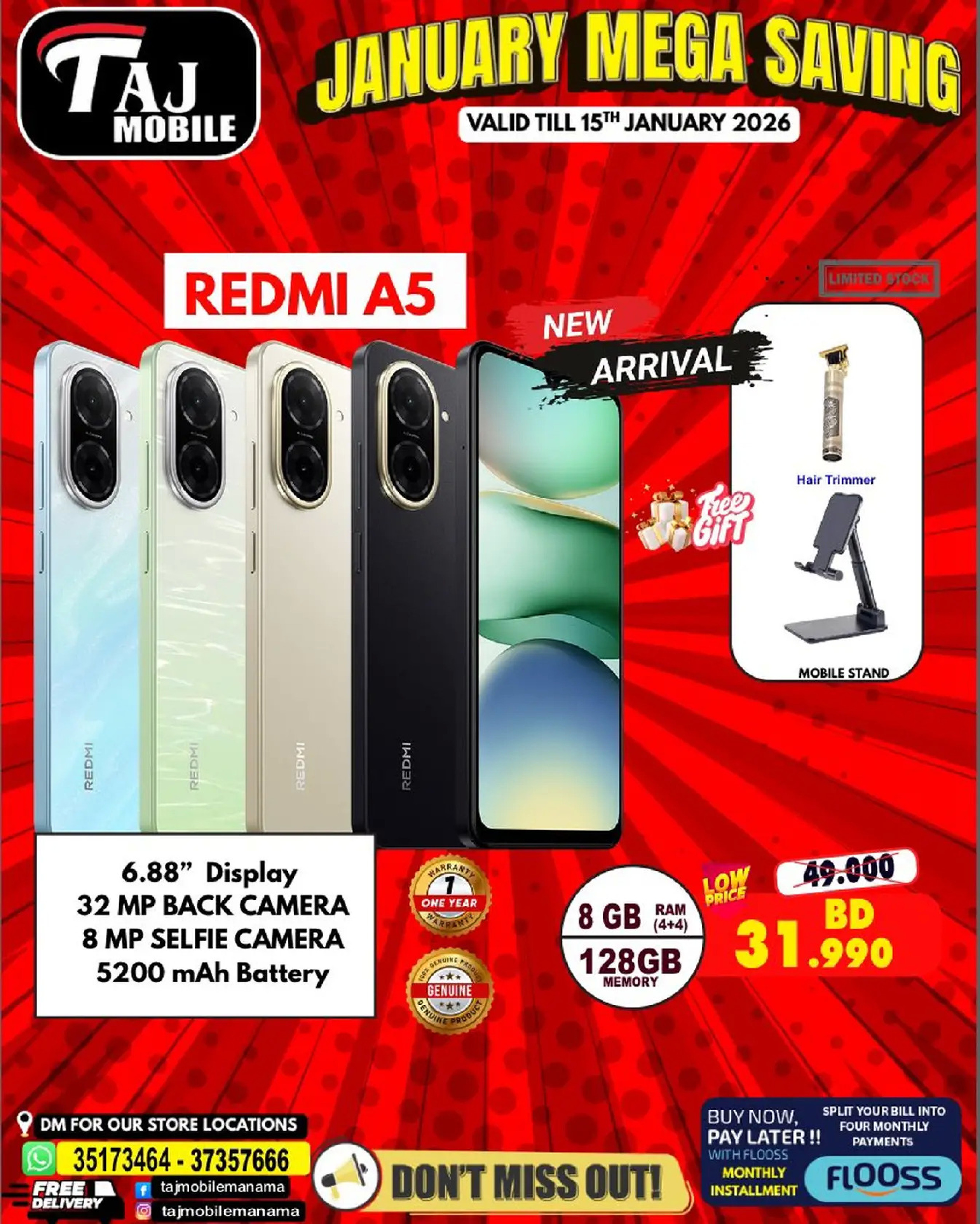 Taj Mobiles Bahrain Offers from 9 to 15 January 2026 January Savings