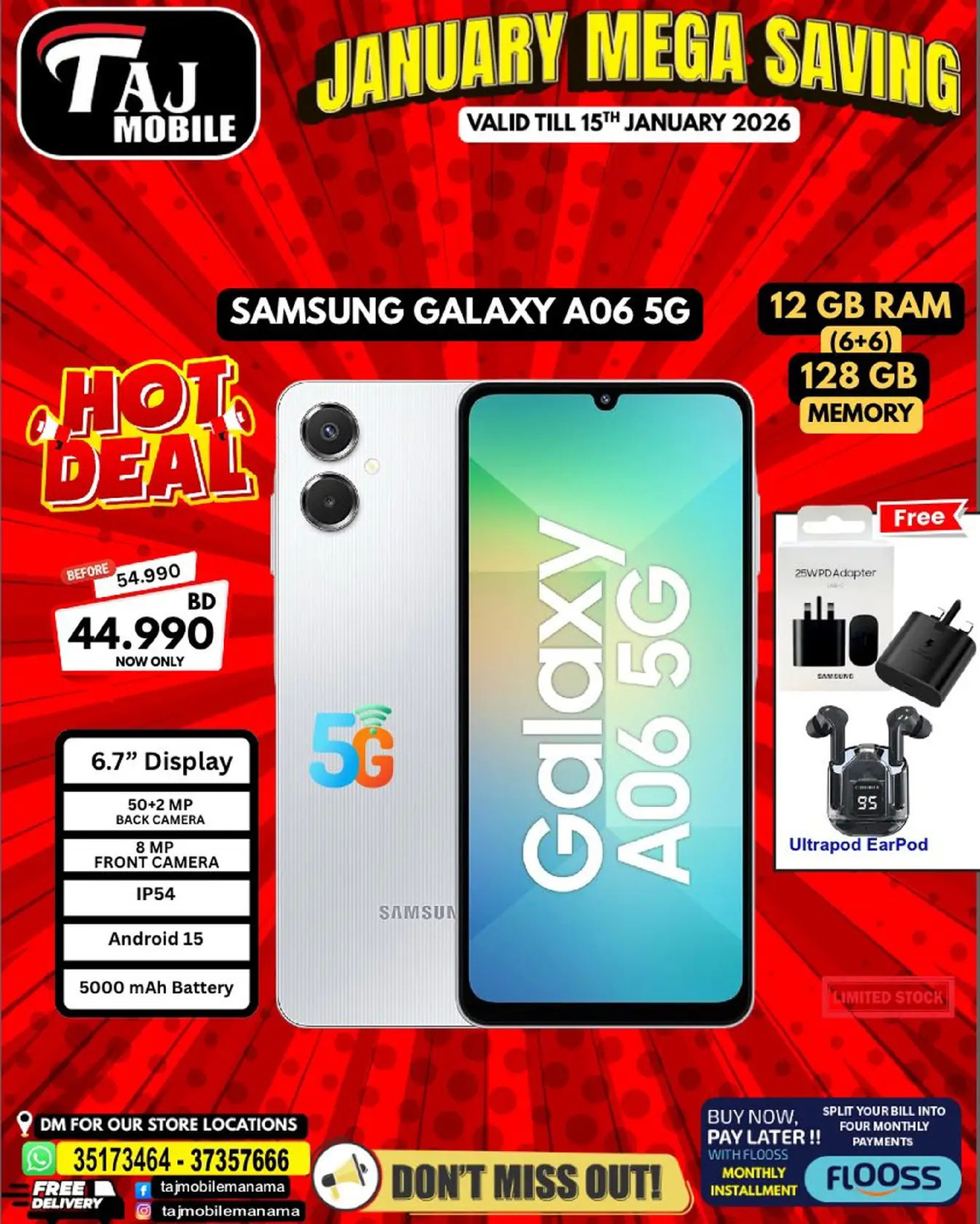 Taj Mobiles Bahrain Offers from 9 to 15 January 2026 January Savings