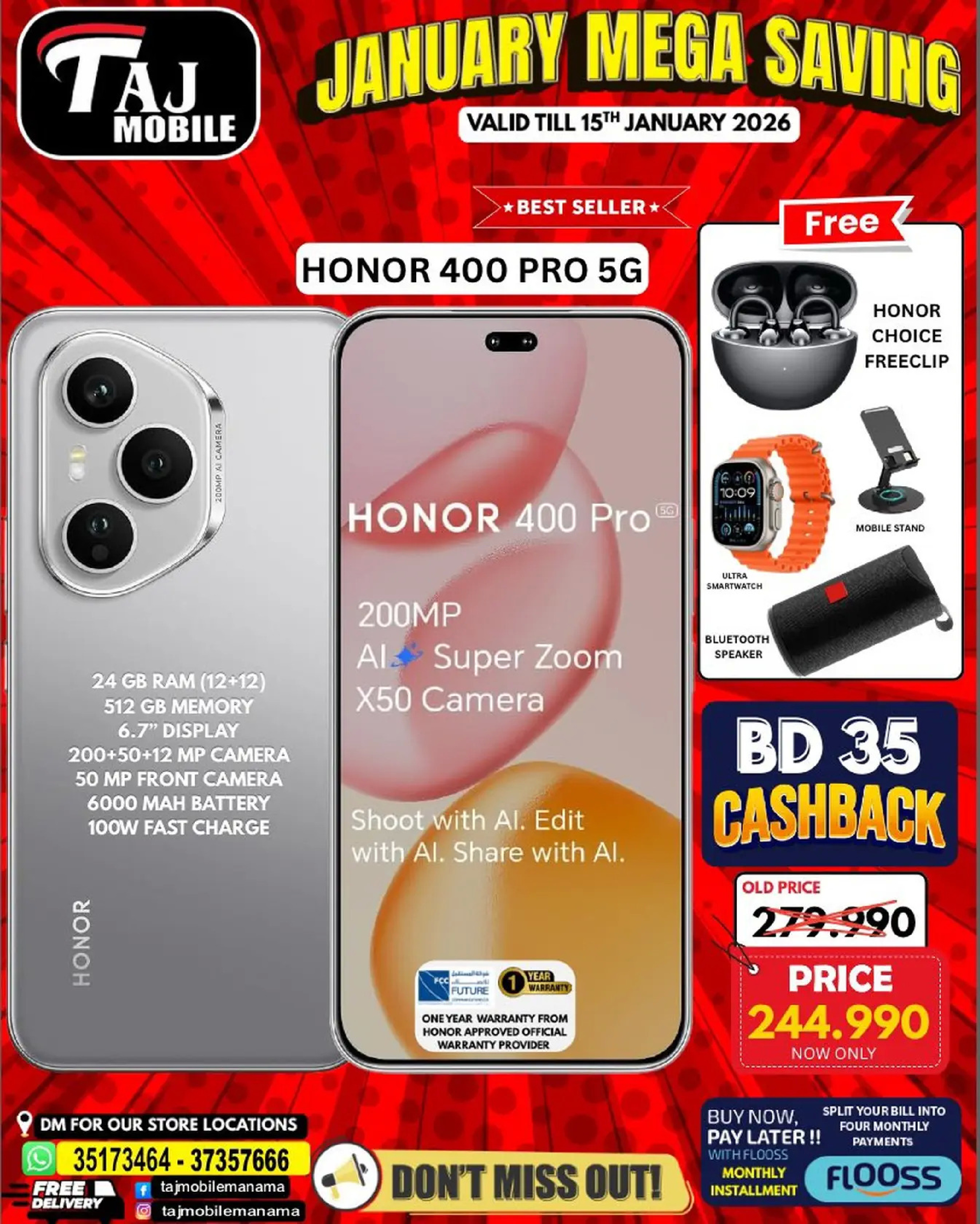 Taj Mobiles Bahrain Offers from 9 to 15 January 2026 January Savings