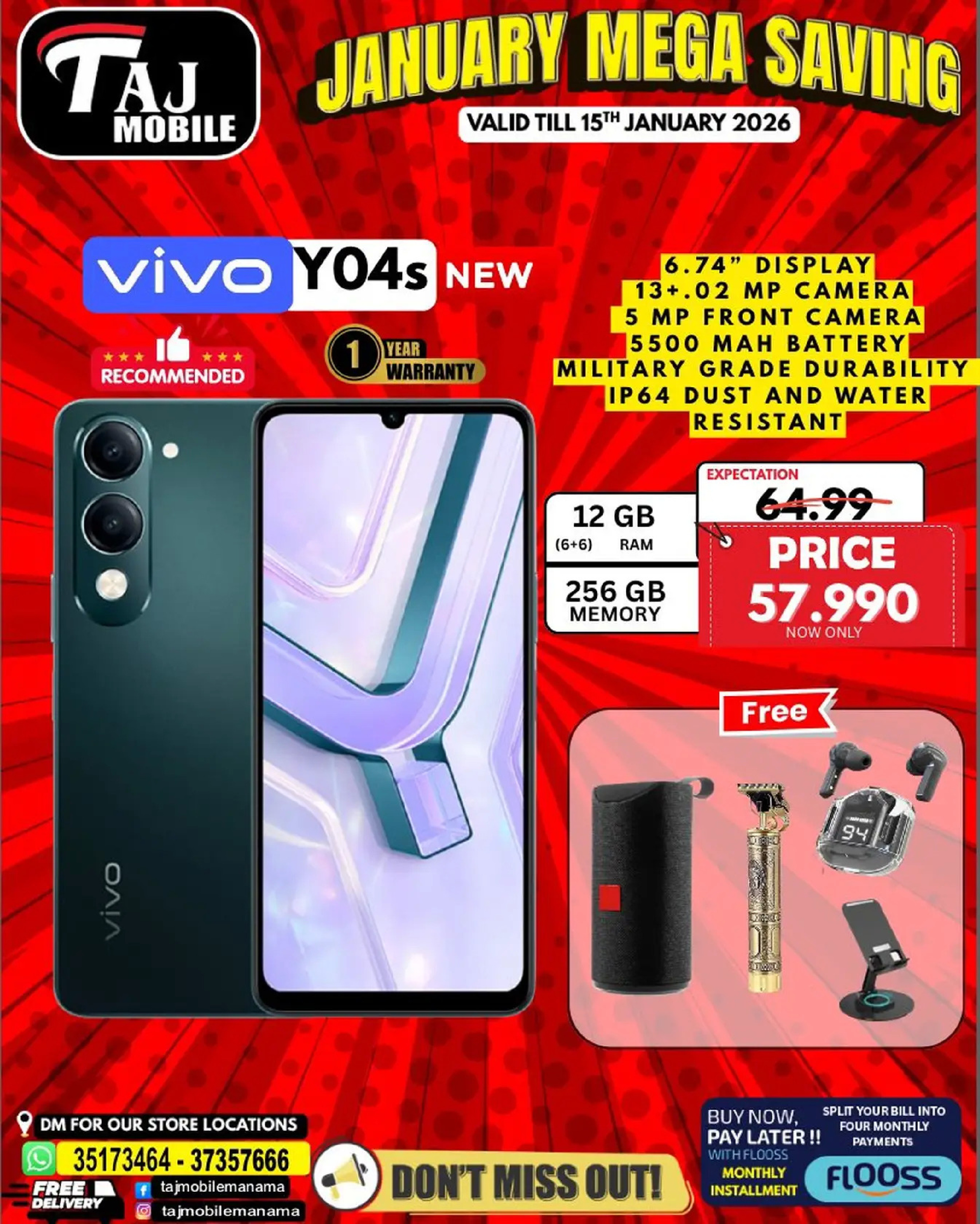 Taj Mobiles Bahrain Offers from 9 to 15 January 2026 January Savings