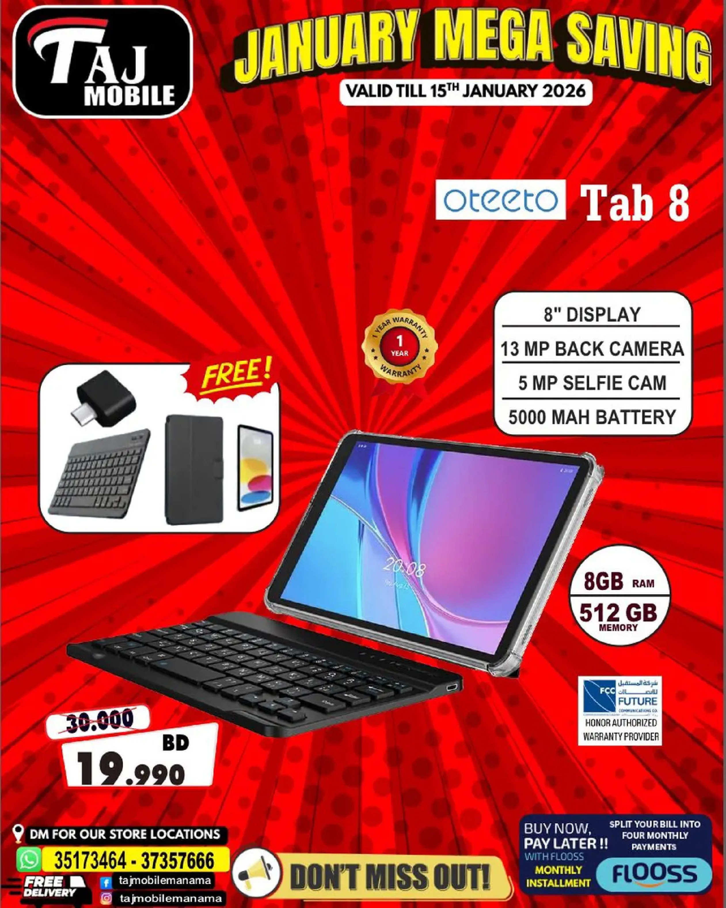 Taj Mobiles Bahrain Offers from 9 to 15 January 2026 January Savings