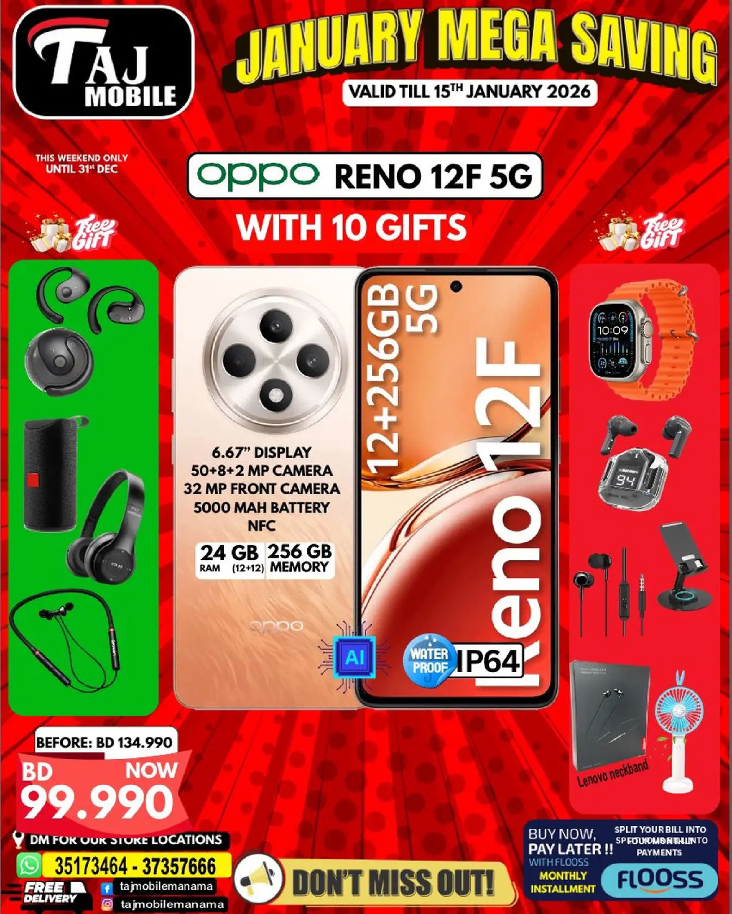 Taj Mobiles Bahrain Offers from 9 to 15 January 2026 January Savings