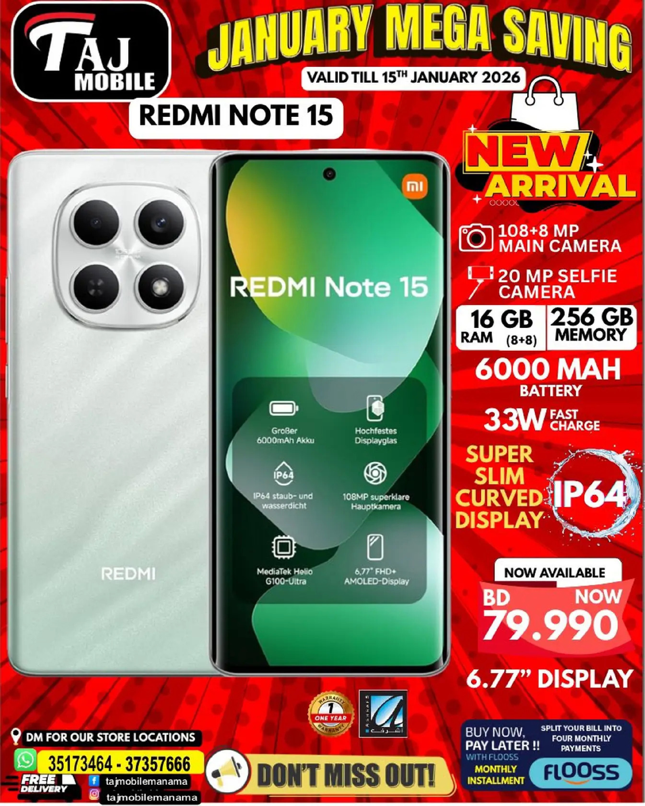 Taj Mobiles Bahrain Offers from 9 to 15 January 2026 January Savings