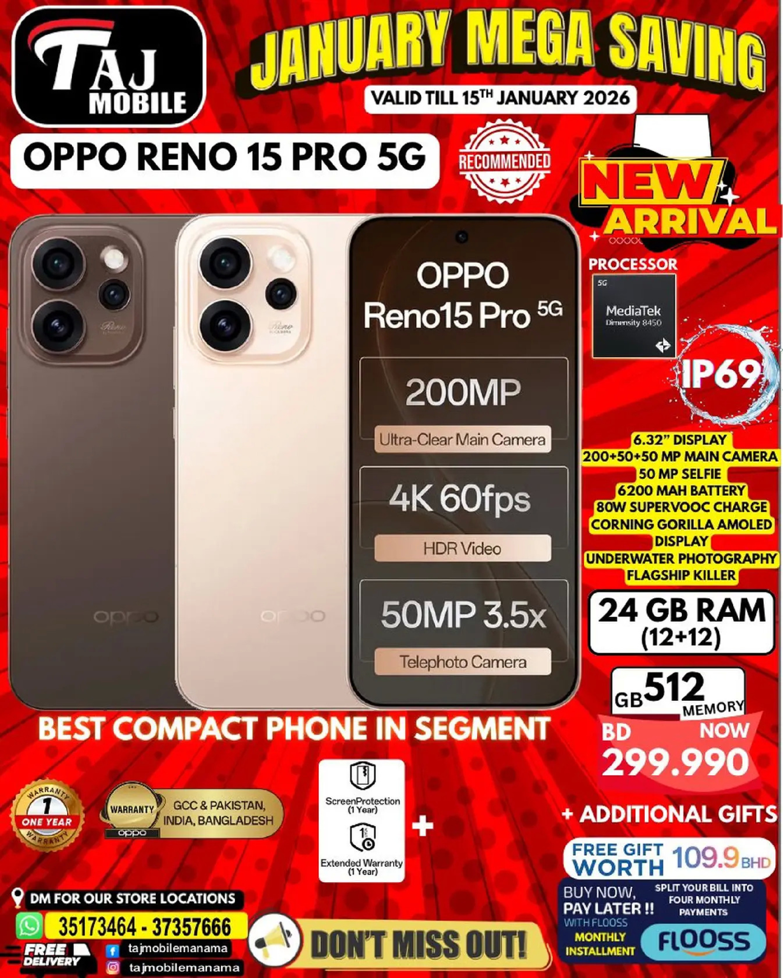 Taj Mobiles Bahrain Offers from 9 to 15 January 2026 January Savings