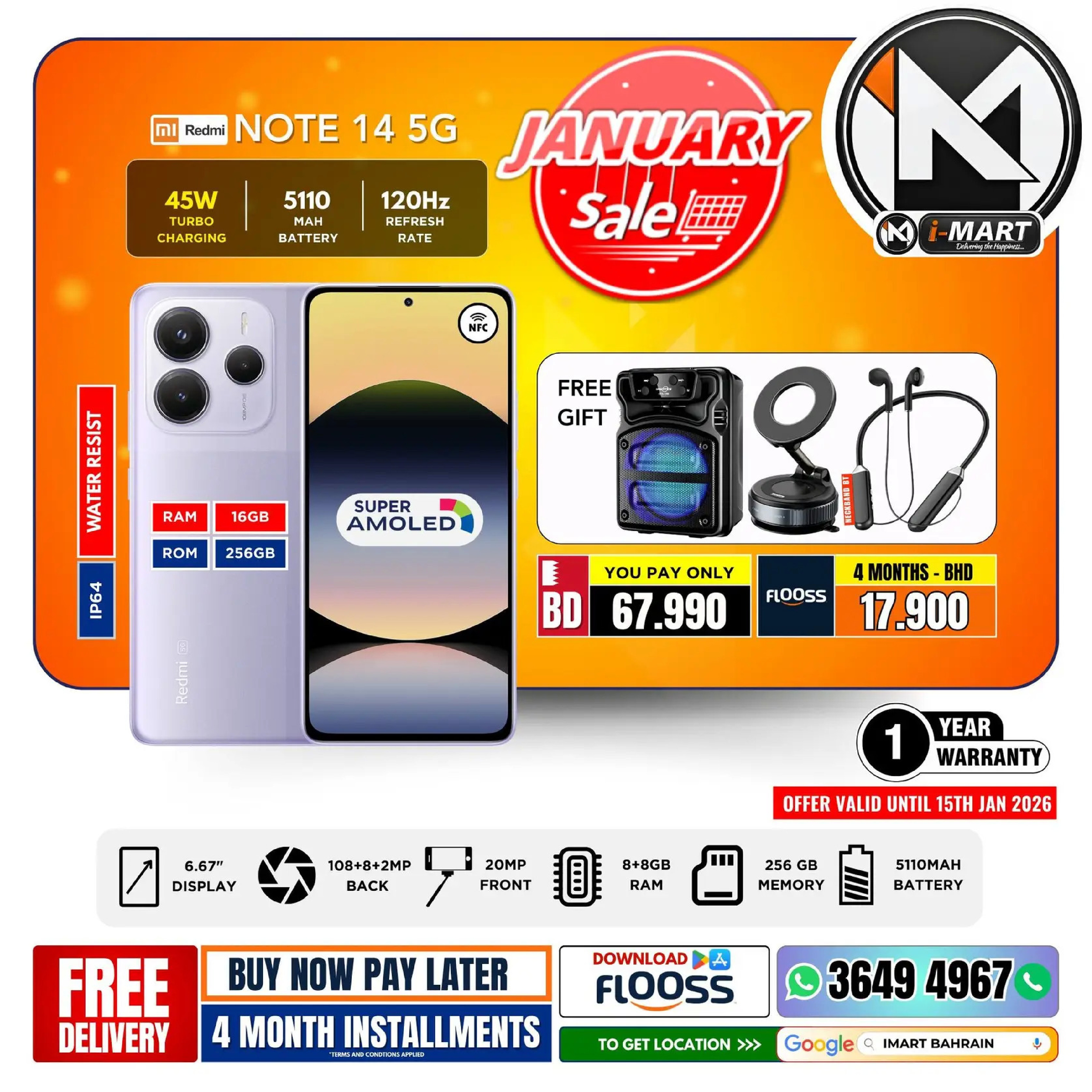 i Mart Bahrain Offers from 9 to 15 January 2026 January offers