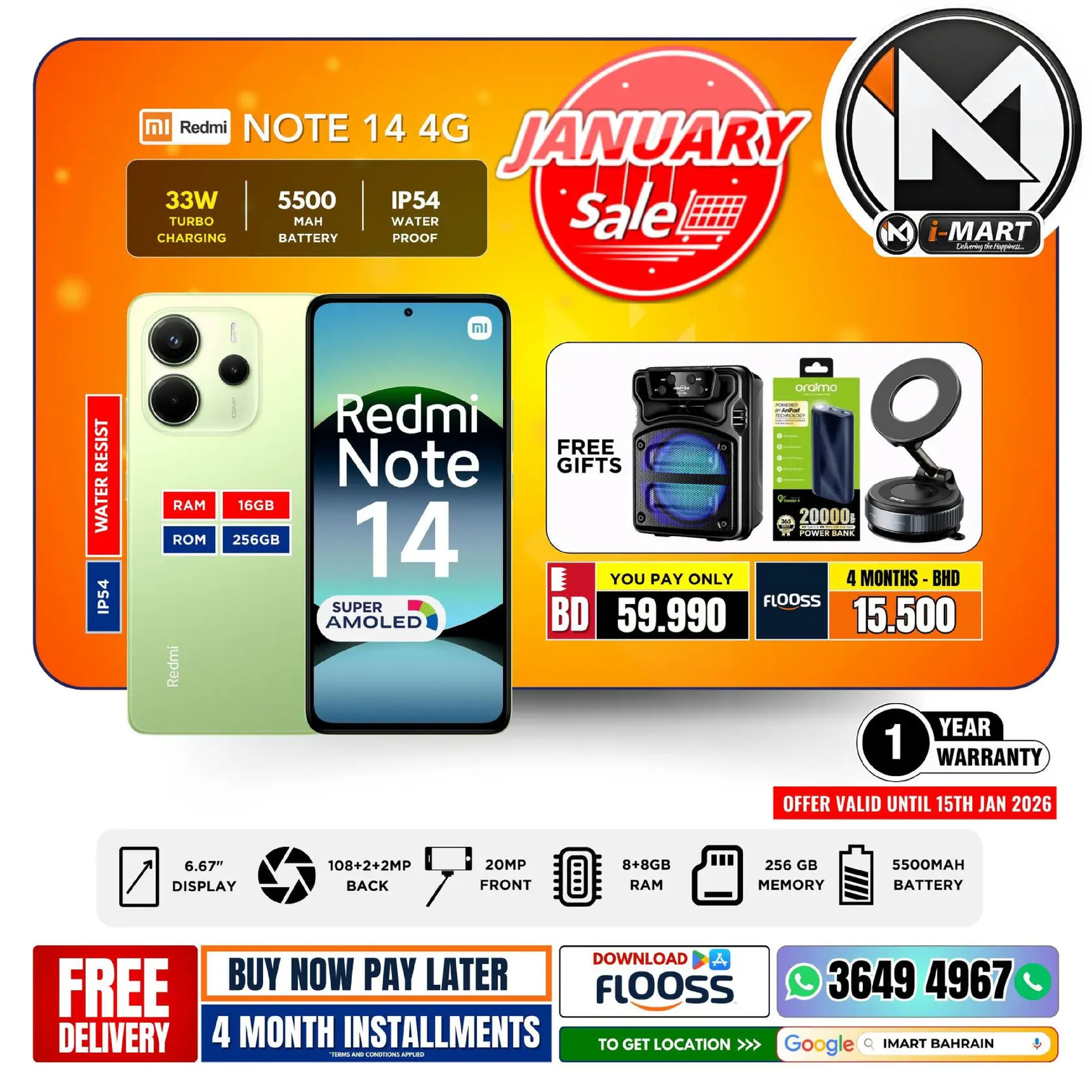 i Mart Bahrain Offers from 9 to 15 January 2026 January offers