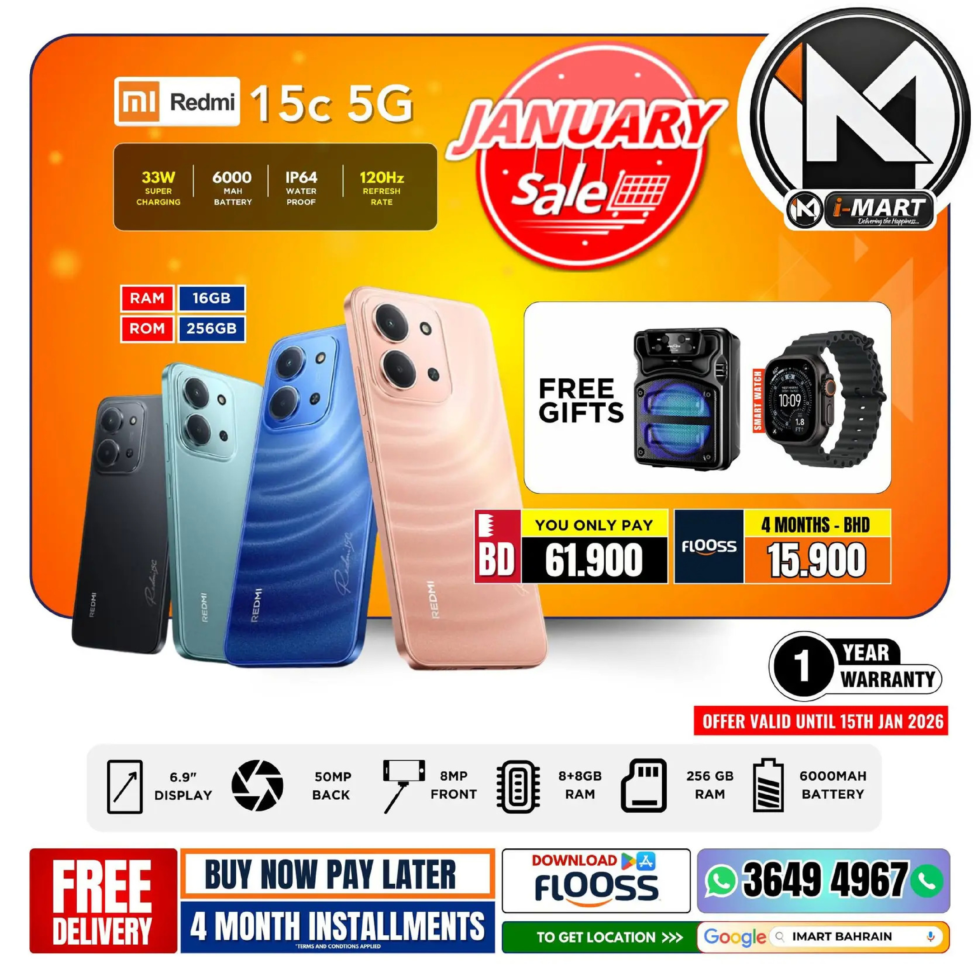 i Mart Bahrain Offers from 9 to 15 January 2026 January offers