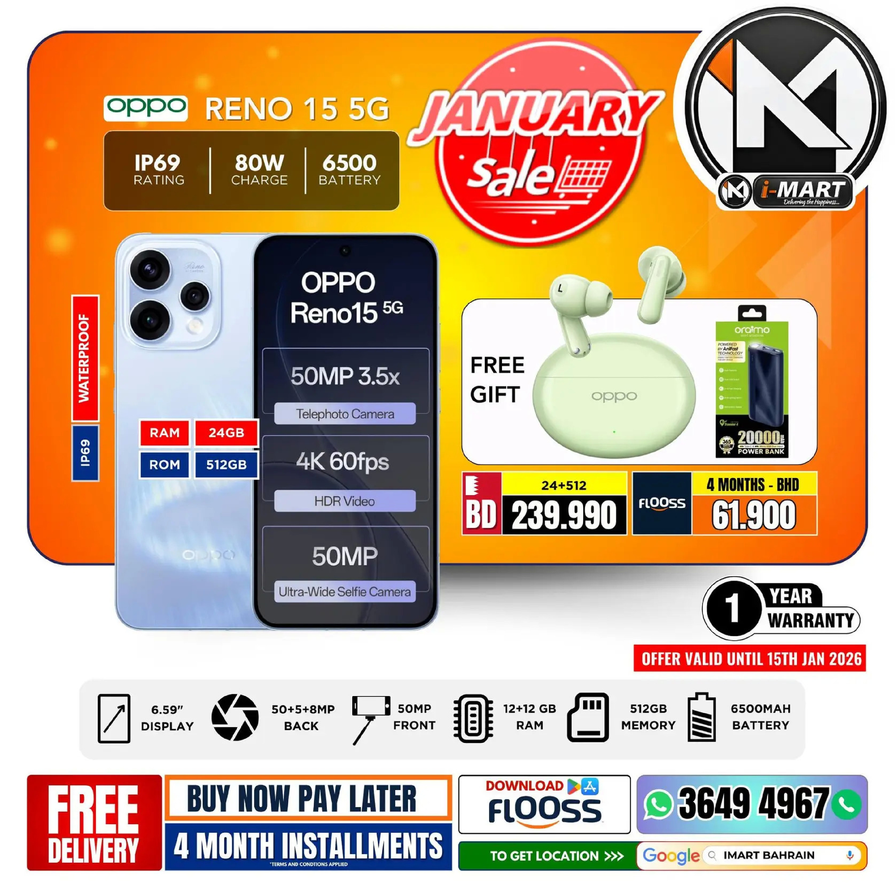 i Mart Bahrain Offers from 9 to 15 January 2026 January offers