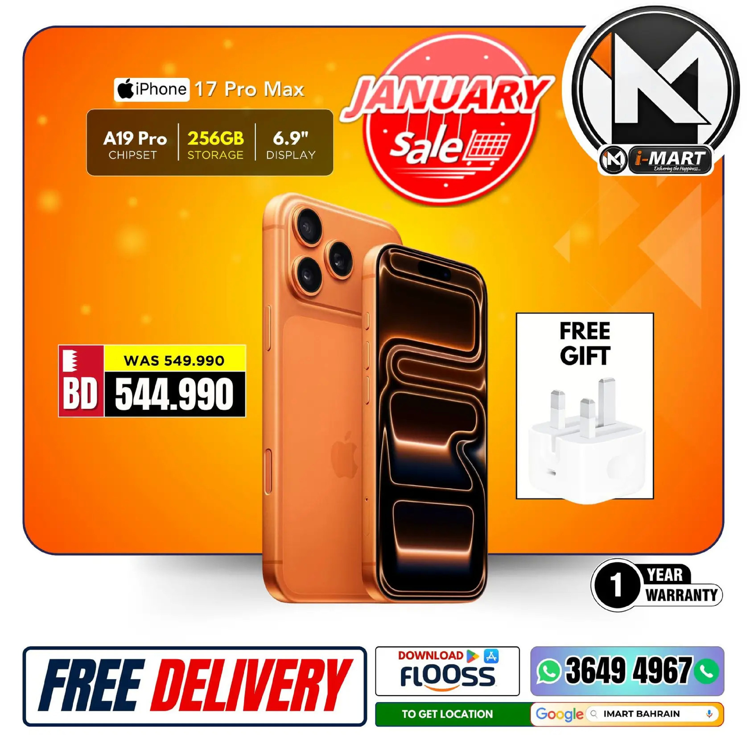 i Mart Bahrain Offers from 9 to 15 January 2026 January offers