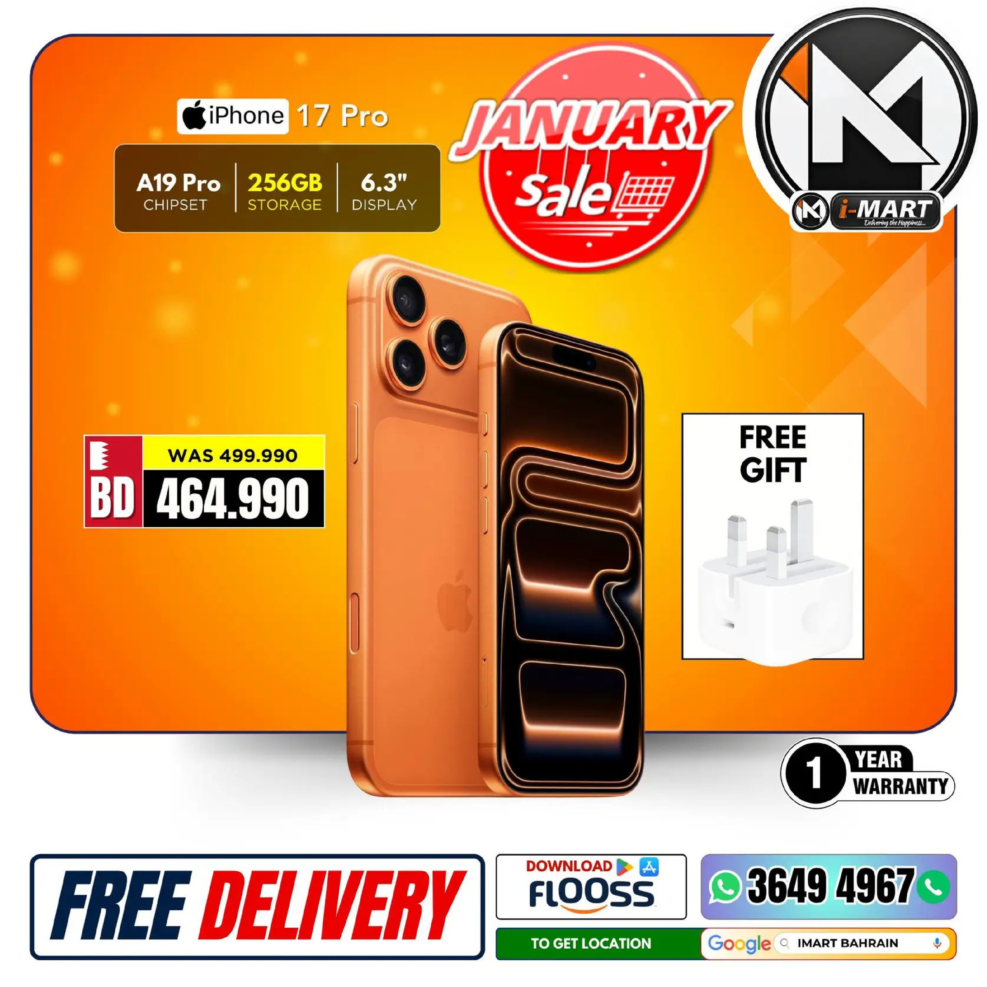 i Mart Bahrain Offers from 9 to 15 January 2026 January offers