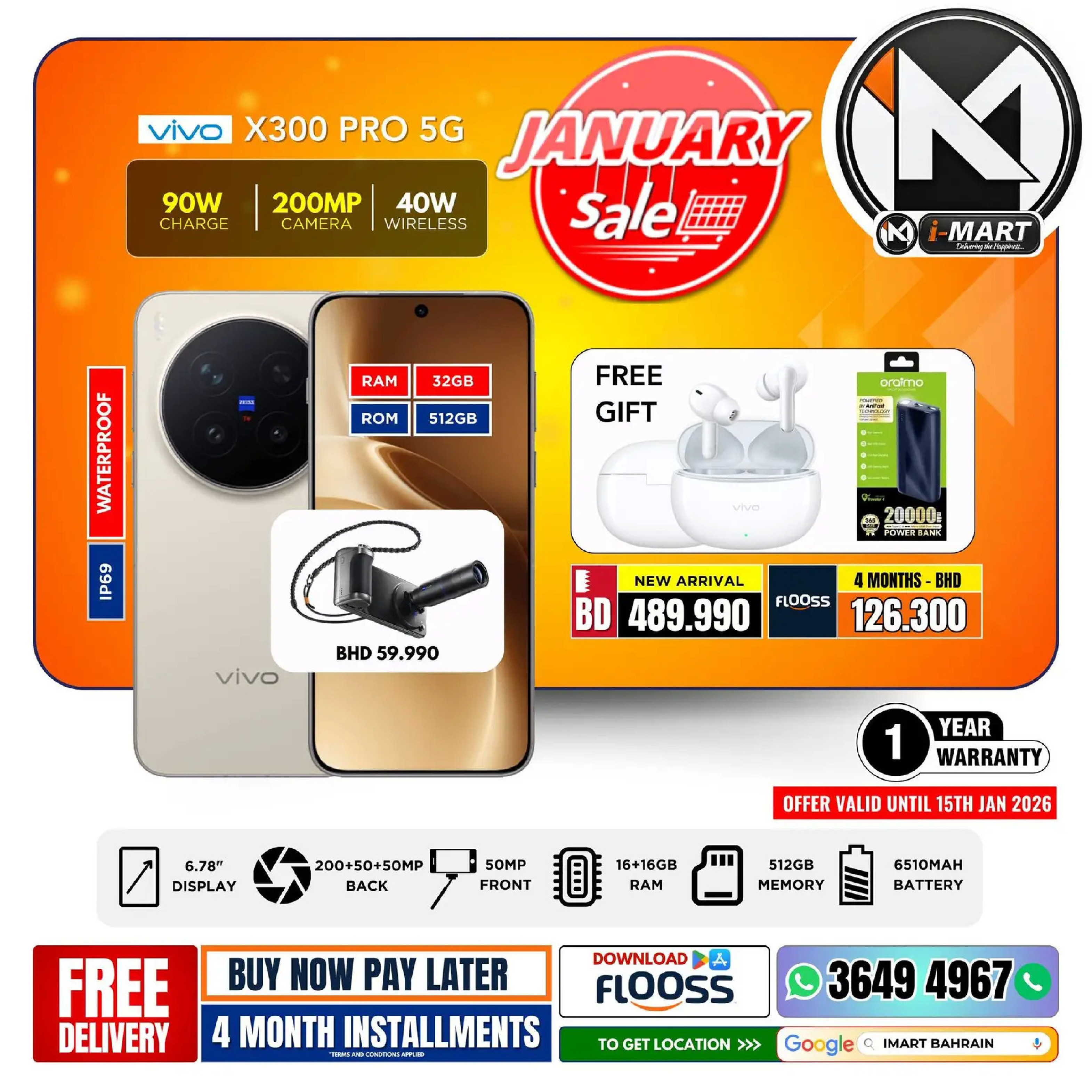 i Mart Bahrain Offers from 9 to 15 January 2026 January offers